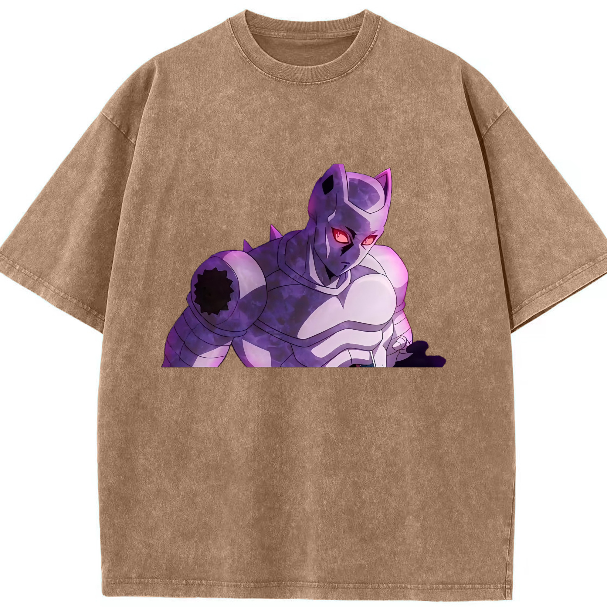 （画像用） ジョジョの奇妙な冒険 きら よしかげ JoJo's Bizarre Adventure Kira Yoshikage 綿100% ヴィンテージ風 半袖Tシャツ（フロントプリント）