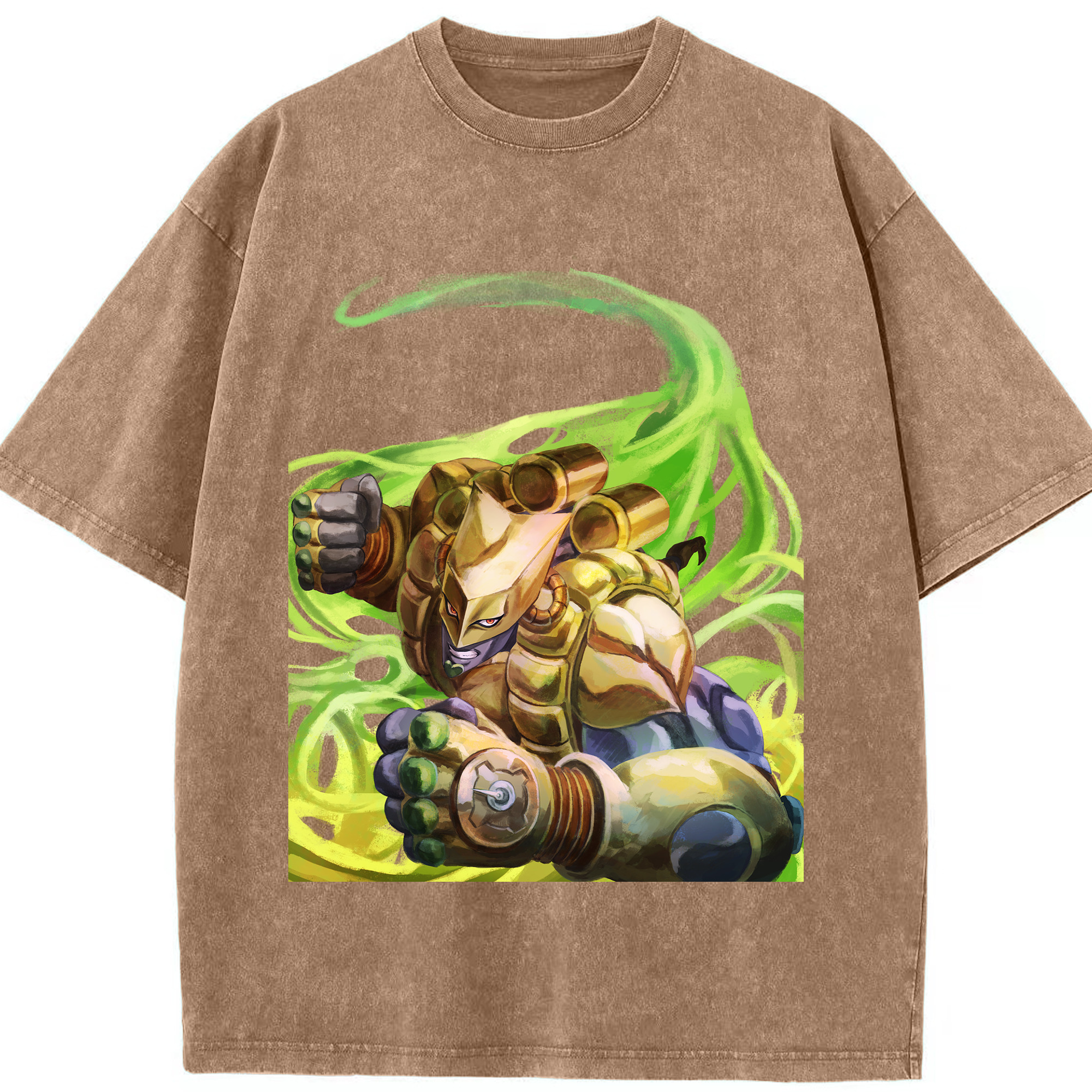 （画像用） ジョジョの奇妙な冒険 ディオ?ブランドー JoJo's Bizarre Adventure Dio Brando 綿100% ヴィンテージ風 半袖Tシャツ（フロントプリント）