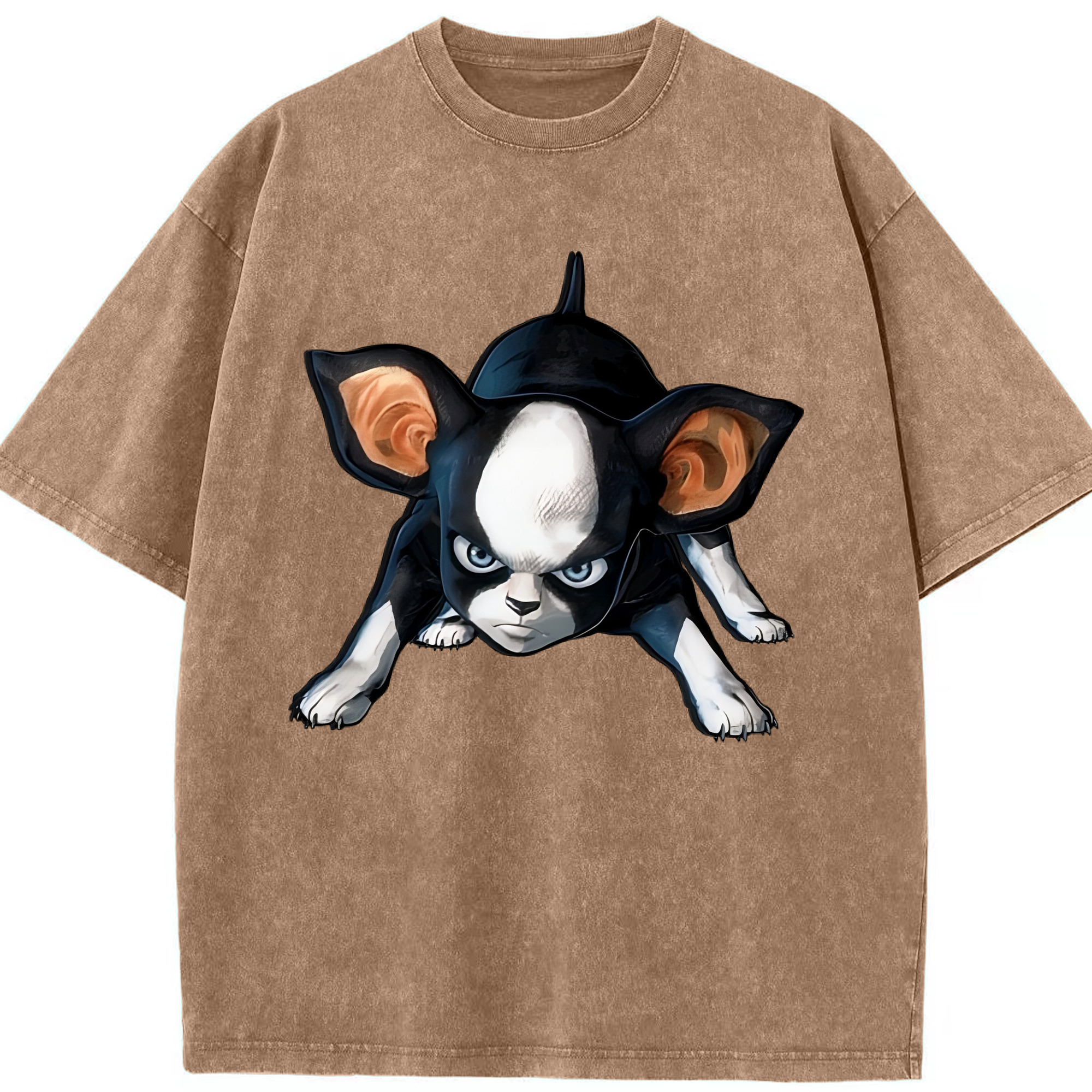 （画像用） ジョジョの奇妙な冒険 イギー JoJo's Bizarre Adventure Iggy 綿100% ヴィンテージ風 半袖Tシャツ（フロントプリント）