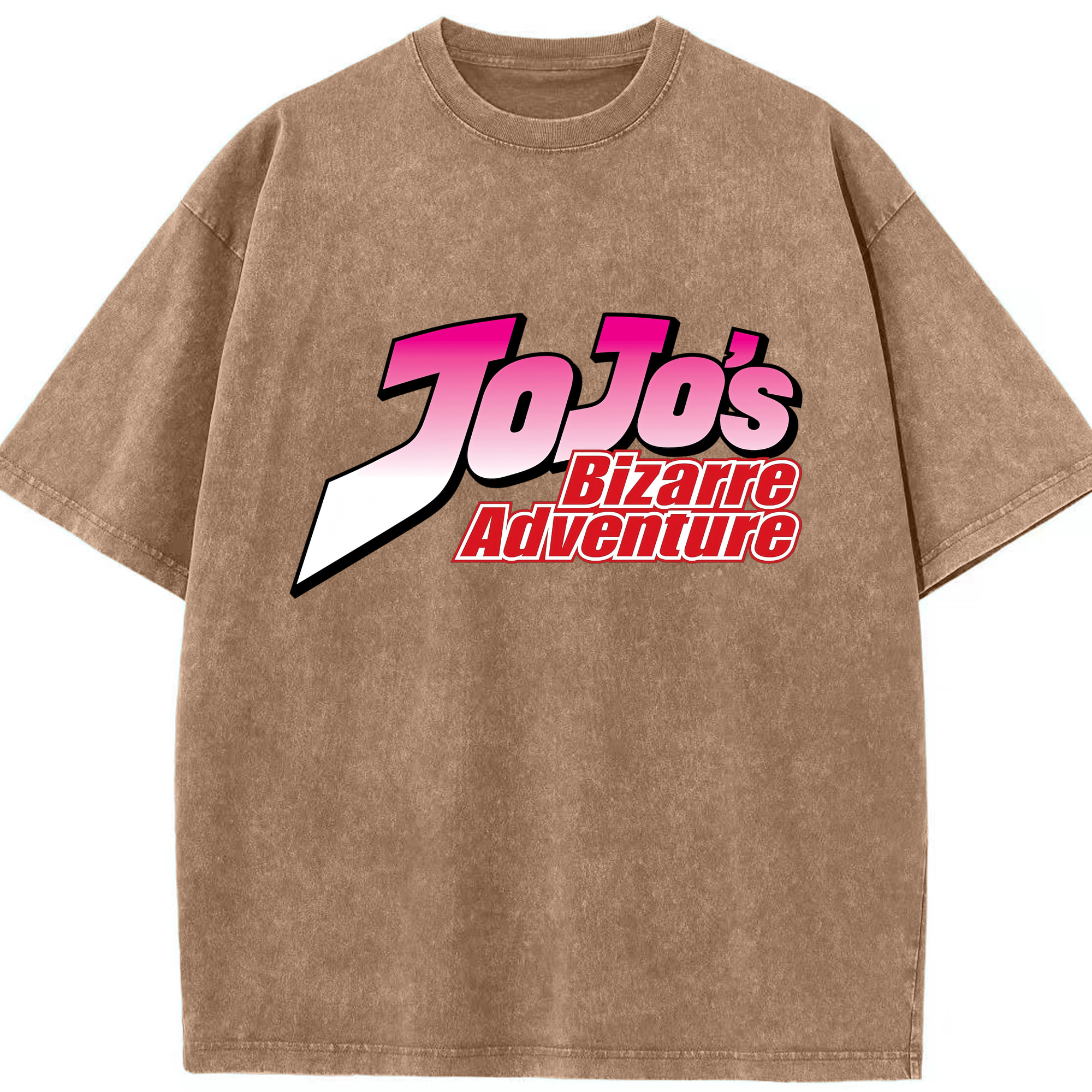 （画像用） ジョジョの奇妙な冒険 JoJo's Bizarre Adventure 綿100% ヴィンテージ風 半袖Tシャツ（フロントプリント）