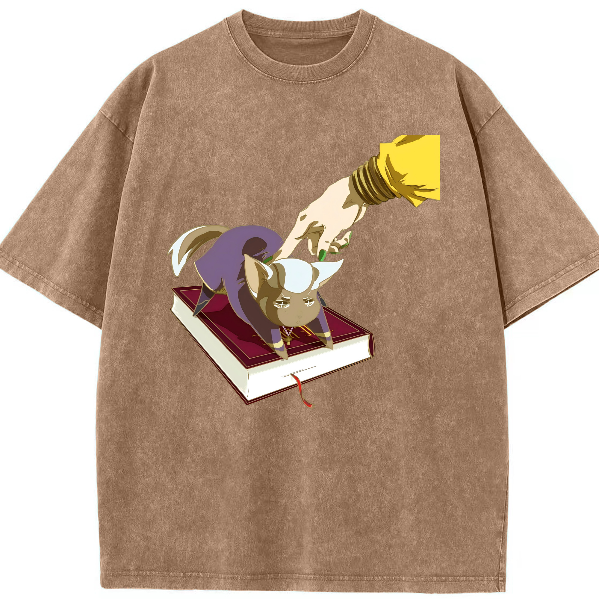 （画像用） ジョジョの奇妙な冒険 JoJo's Bizarre Adventure 綿100% ヴィンテージ風 半袖Tシャツ（フロントプリント）
