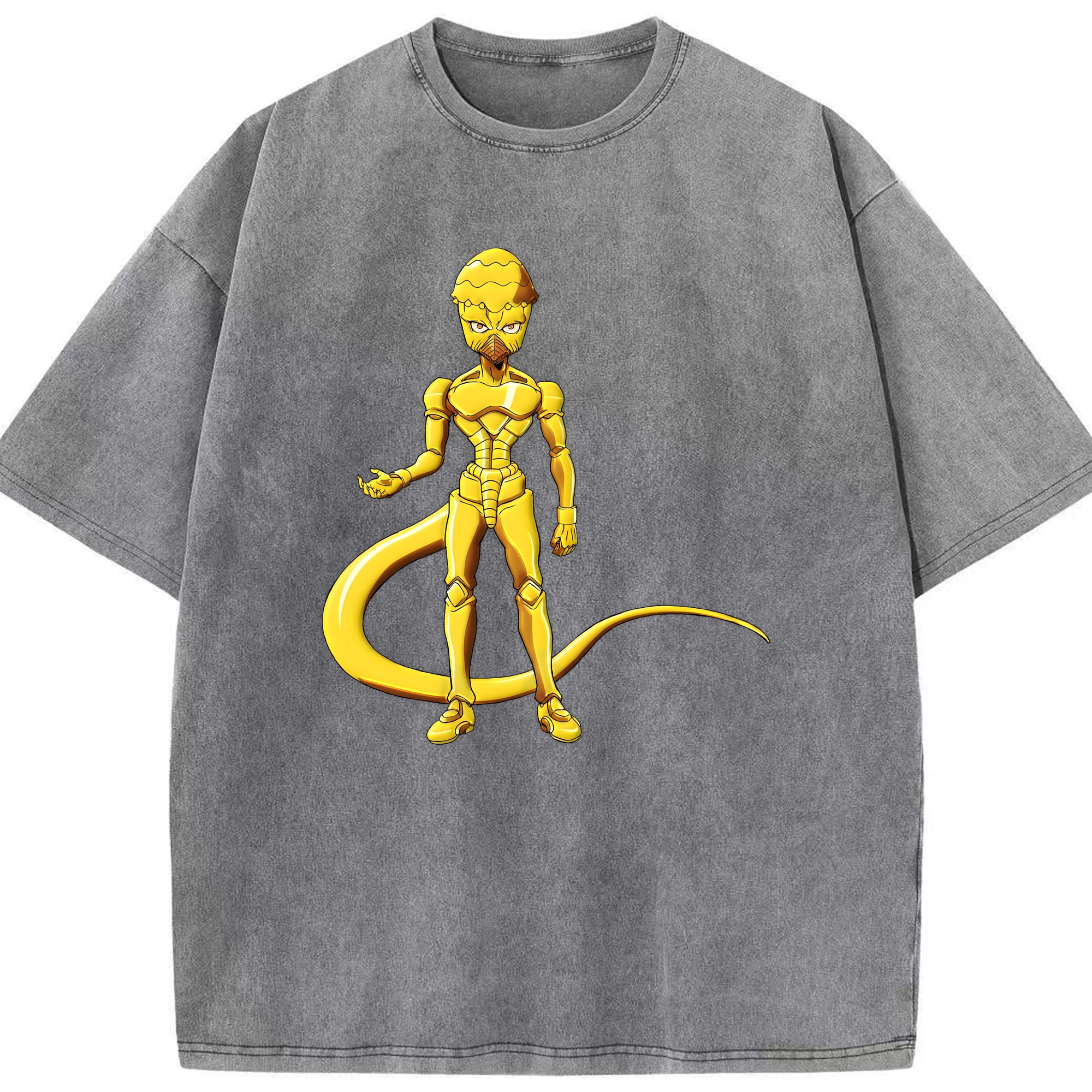 （画像用） ジョジョの奇妙な冒険 おといし あきら JoJo's Bizarre Adventure Akira Otoishi 綿100% ヴィンテージ風 半袖Tシャツ（フロントプリント）