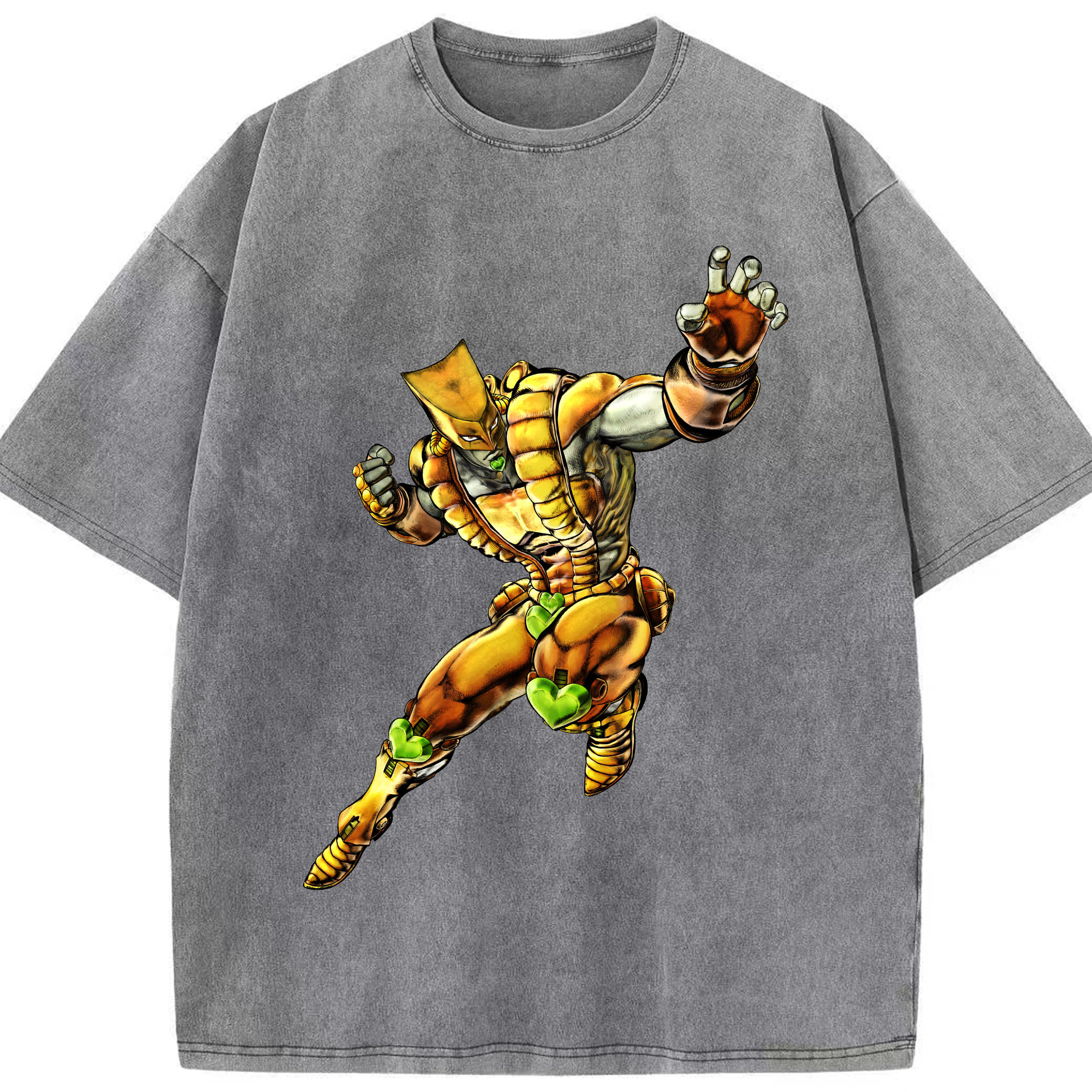 （画像用） ジョジョの奇妙な冒険 ディオ?ブランドー JoJo's Bizarre Adventure Dio Brando 綿100% ヴィンテージ風 半袖Tシャツ（フロントプリント）