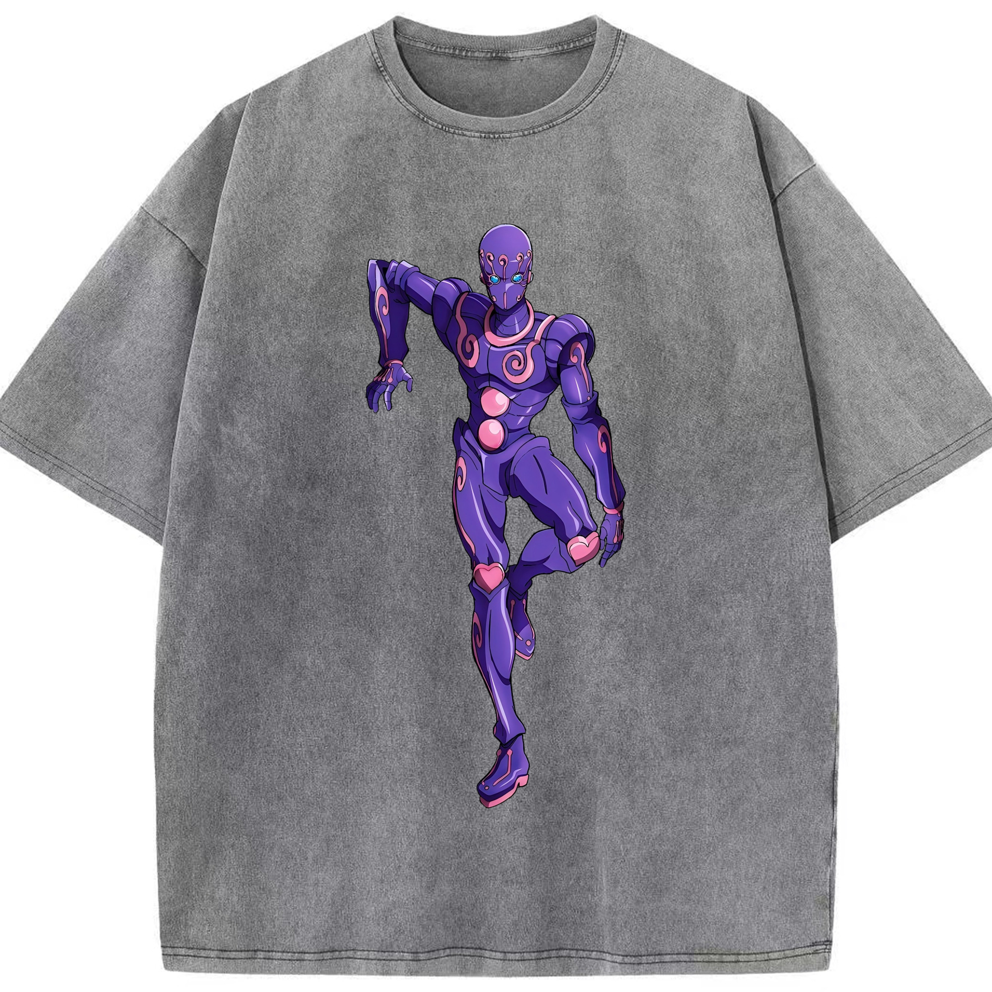 （画像用） ジョジョの奇妙な冒険 JoJo's Bizarre Adventure 綿100% ヴィンテージ風 半袖Tシャツ（フロントプリント）
