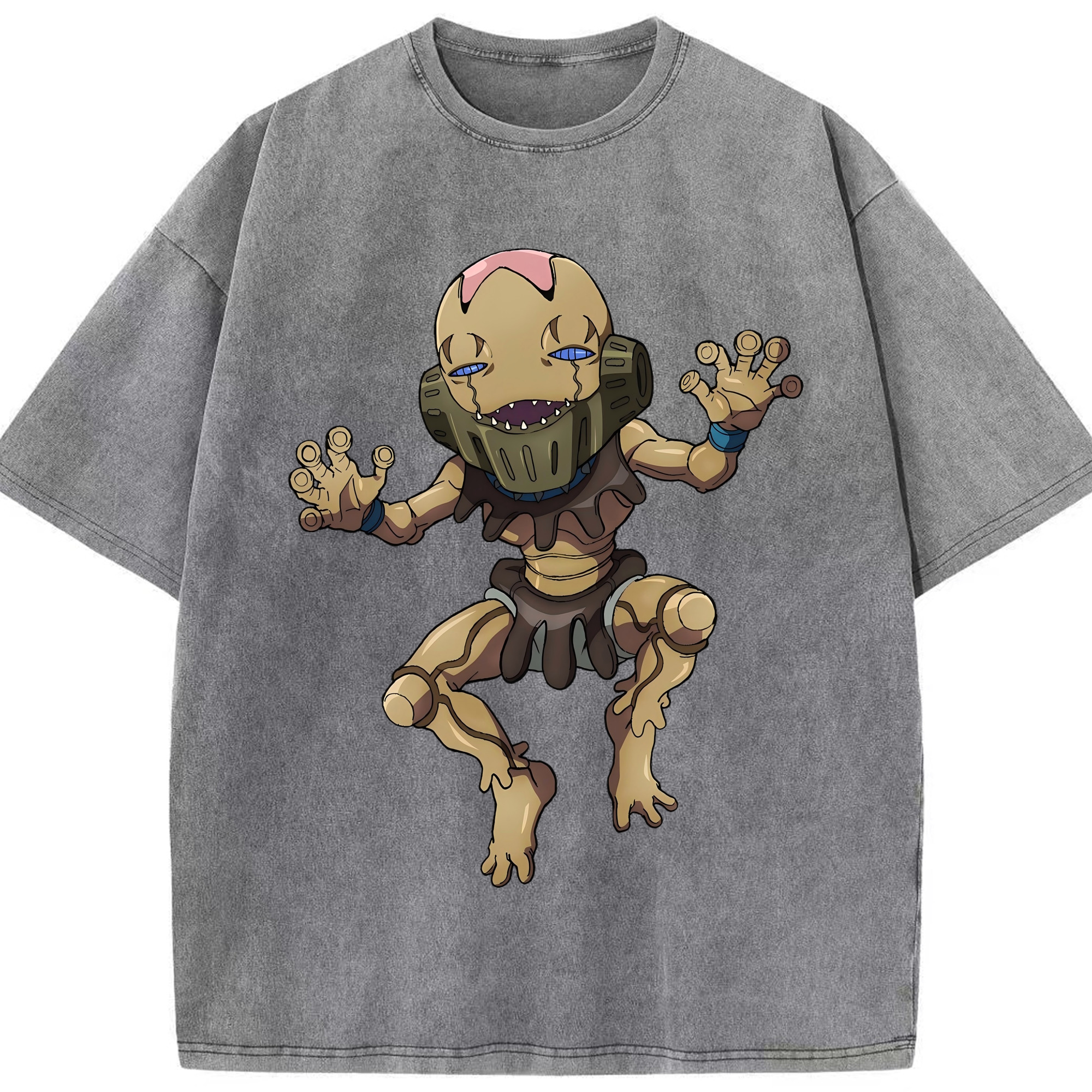 （画像用） ジョジョの奇妙な冒険 JoJo's Bizarre Adventure 綿100% ヴィンテージ風 半袖Tシャツ（フロントプリント）