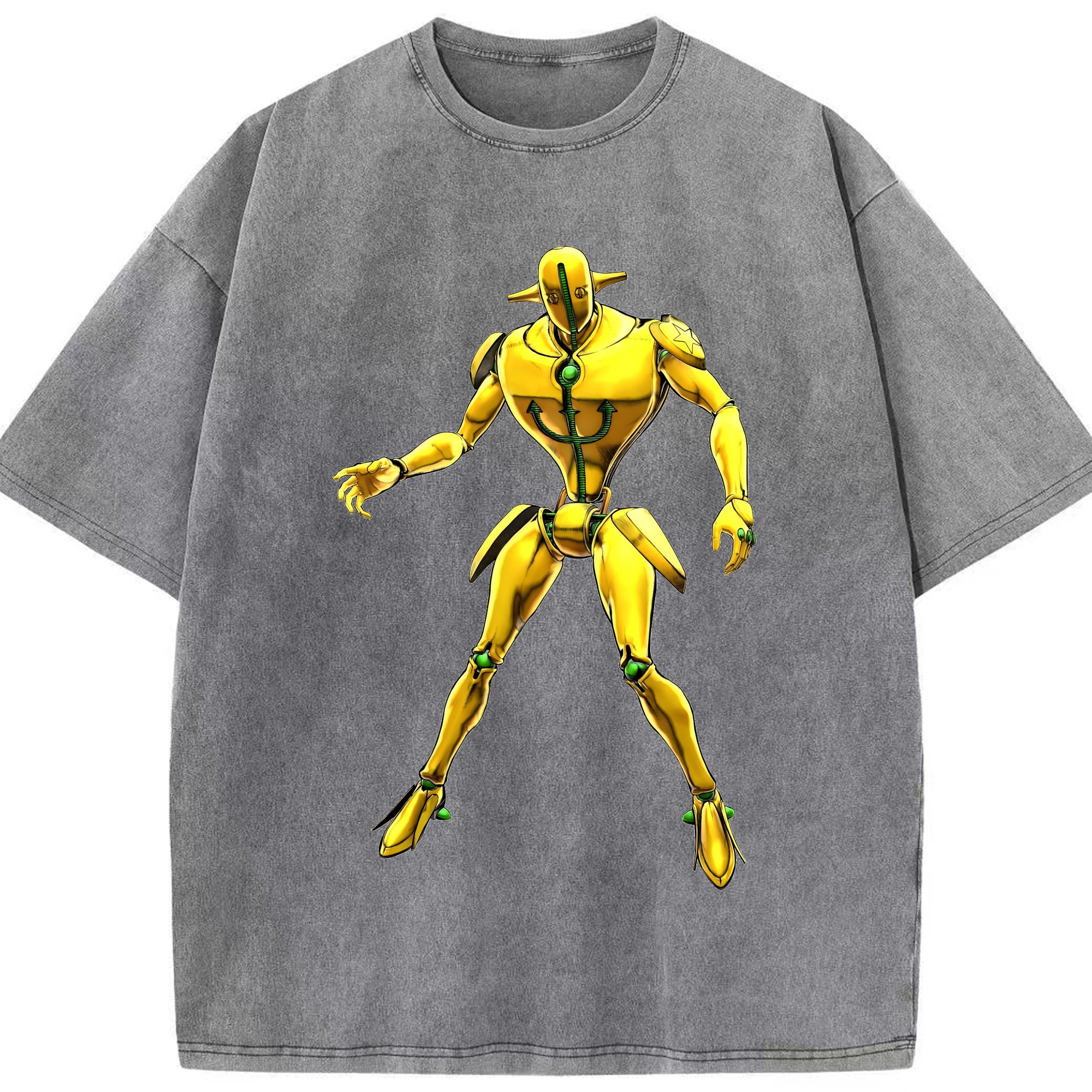 （画像用） ジョジョの奇妙な冒険 JoJo's Bizarre Adventure 綿100% ヴィンテージ風 半袖Tシャツ（フロントプリント）