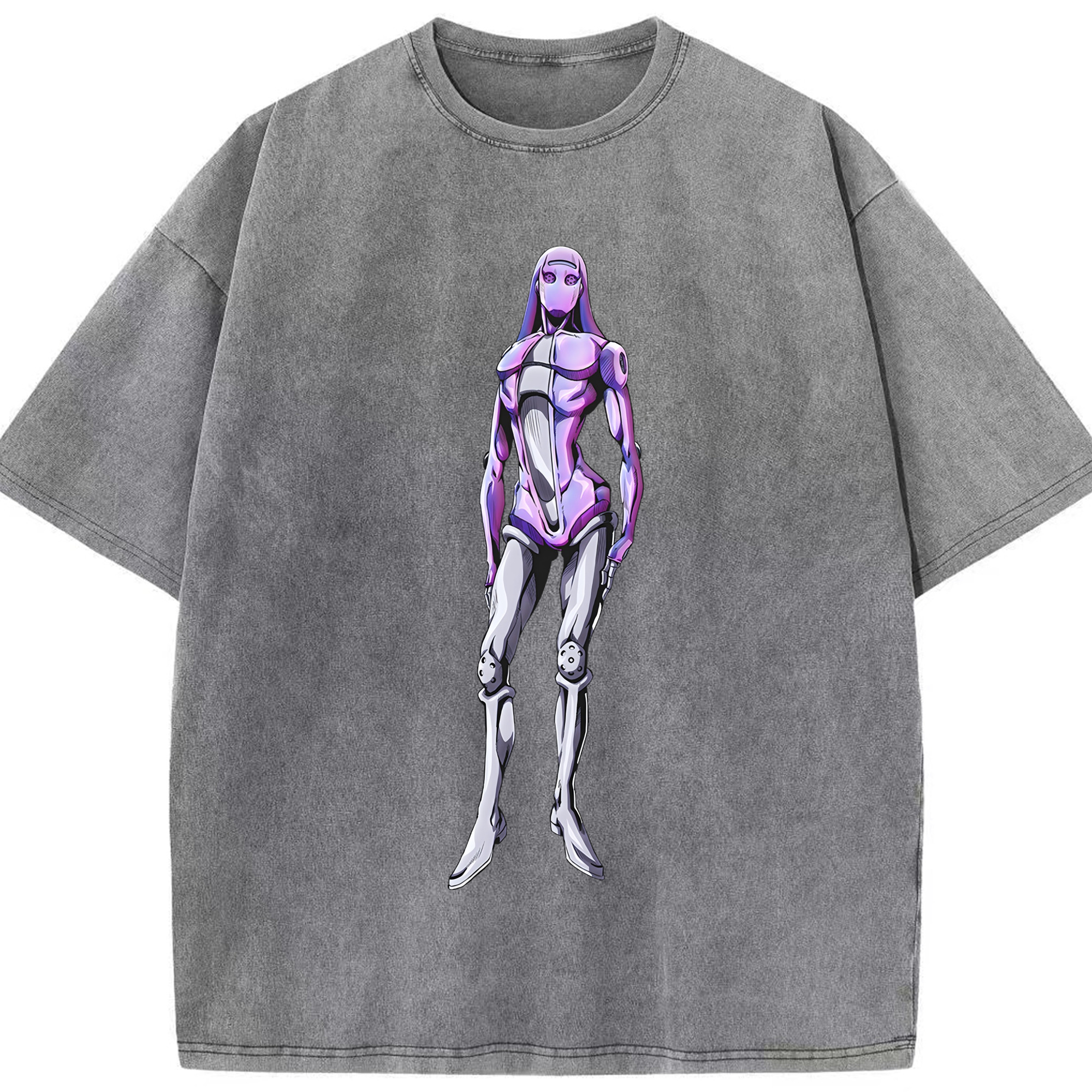 （画像用） ジョジョの奇妙な冒険 JoJo's Bizarre Adventure 綿100% ヴィンテージ風 半袖Tシャツ（フロントプリント）