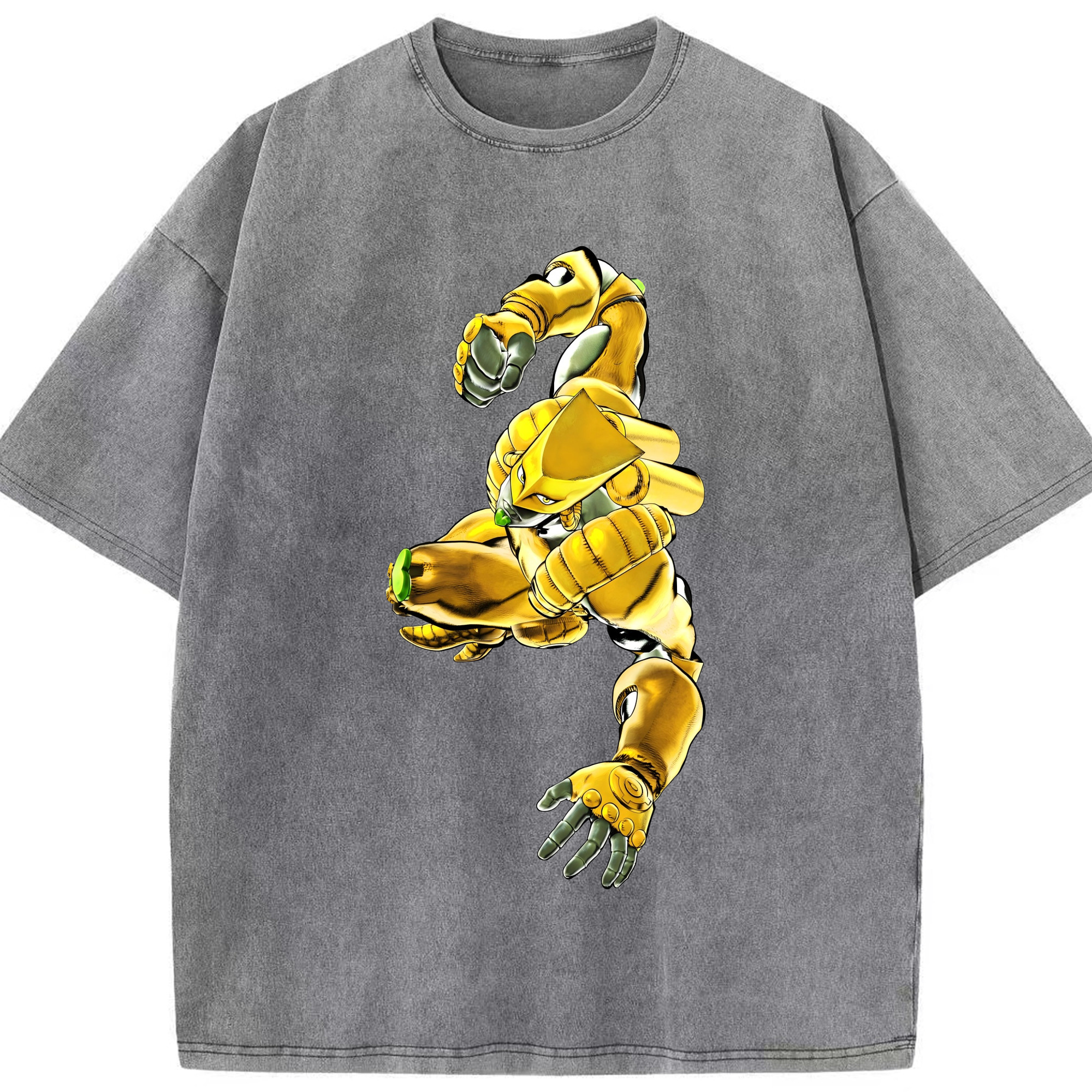 （画像用） ジョジョの奇妙な冒険 ディオ?ブランドー JoJo's Bizarre Adventure Dio Brando 綿100% ヴィンテージ風 半袖Tシャツ（フロントプリント）
