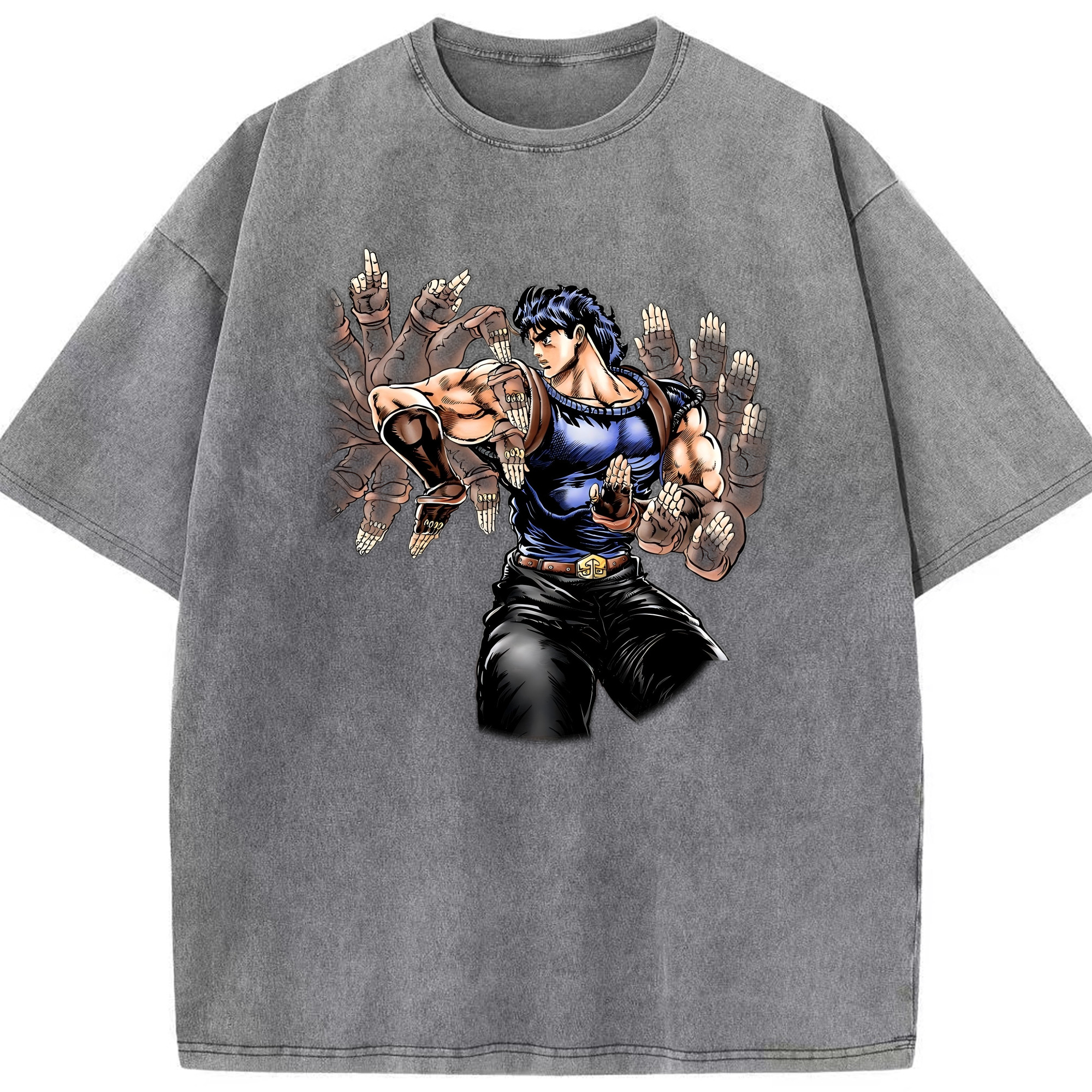 （画像用） ジョジョの奇妙な冒険 /ジョナサン?ジョースター JoJo's Bizarre Adventure Jonathan Joestar 綿100% ヴィンテージ風 半袖Tシャツ（フロントプリント）