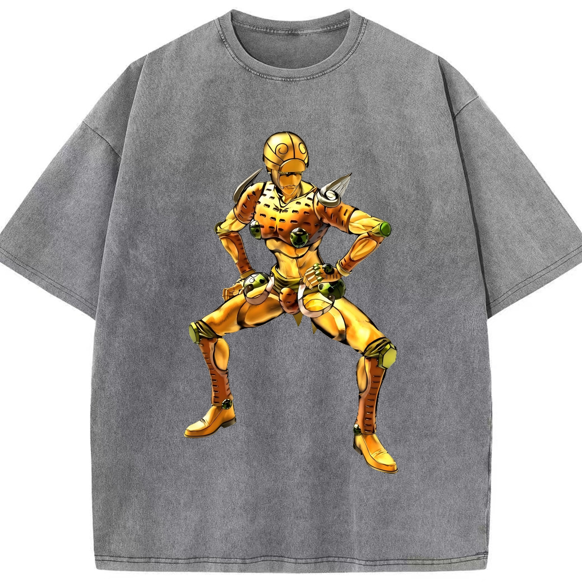 （画像用） ジョジョの奇妙な冒険 ジョルノ?ジョバァーナ JoJo's Bizarre Adventure Giorno Giovanna 綿100% ヴィンテージ風 半袖Tシャツ（フロントプリント）