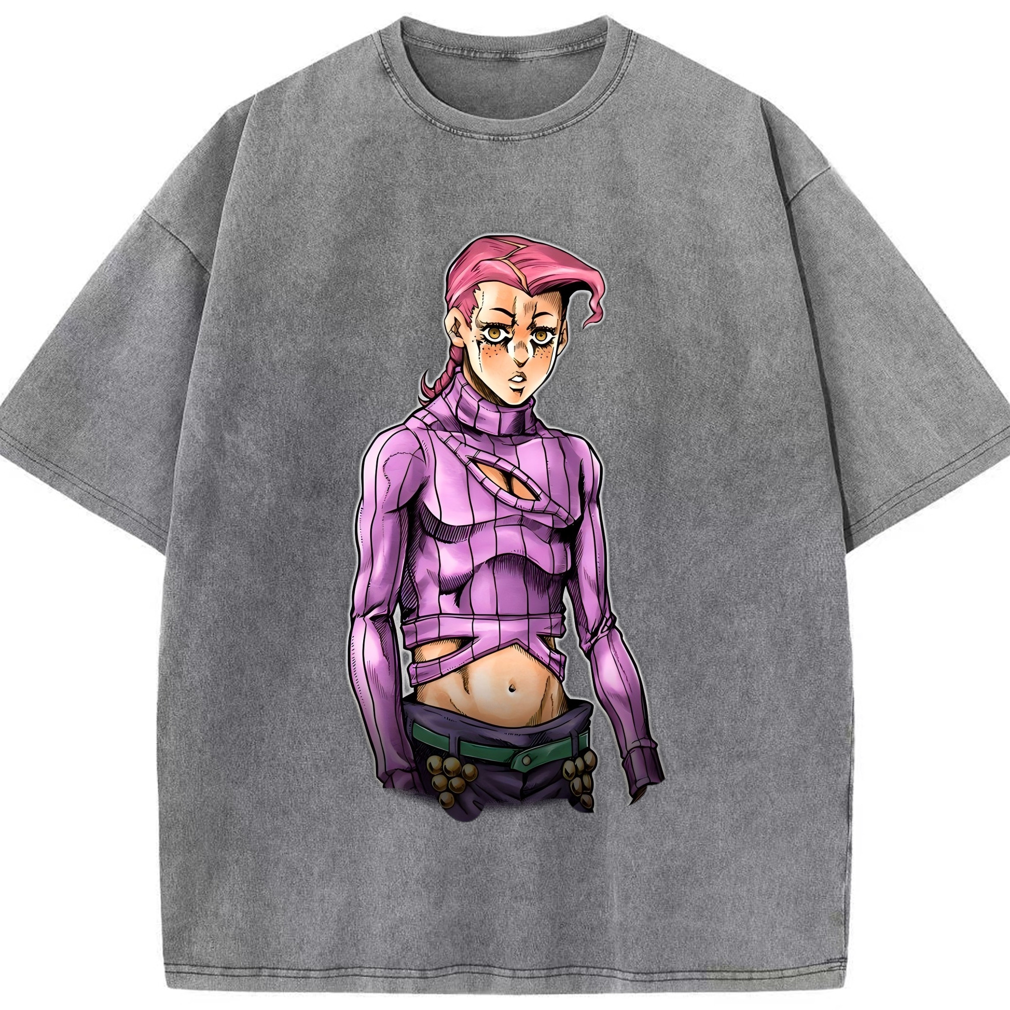 （画像用） ジョジョの奇妙な冒険 ビネガー?ドッピオ JoJo's Bizarre Adventure Vinegar Doppio 綿100% ヴィンテージ風 半袖Tシャツ（フロントプリント）