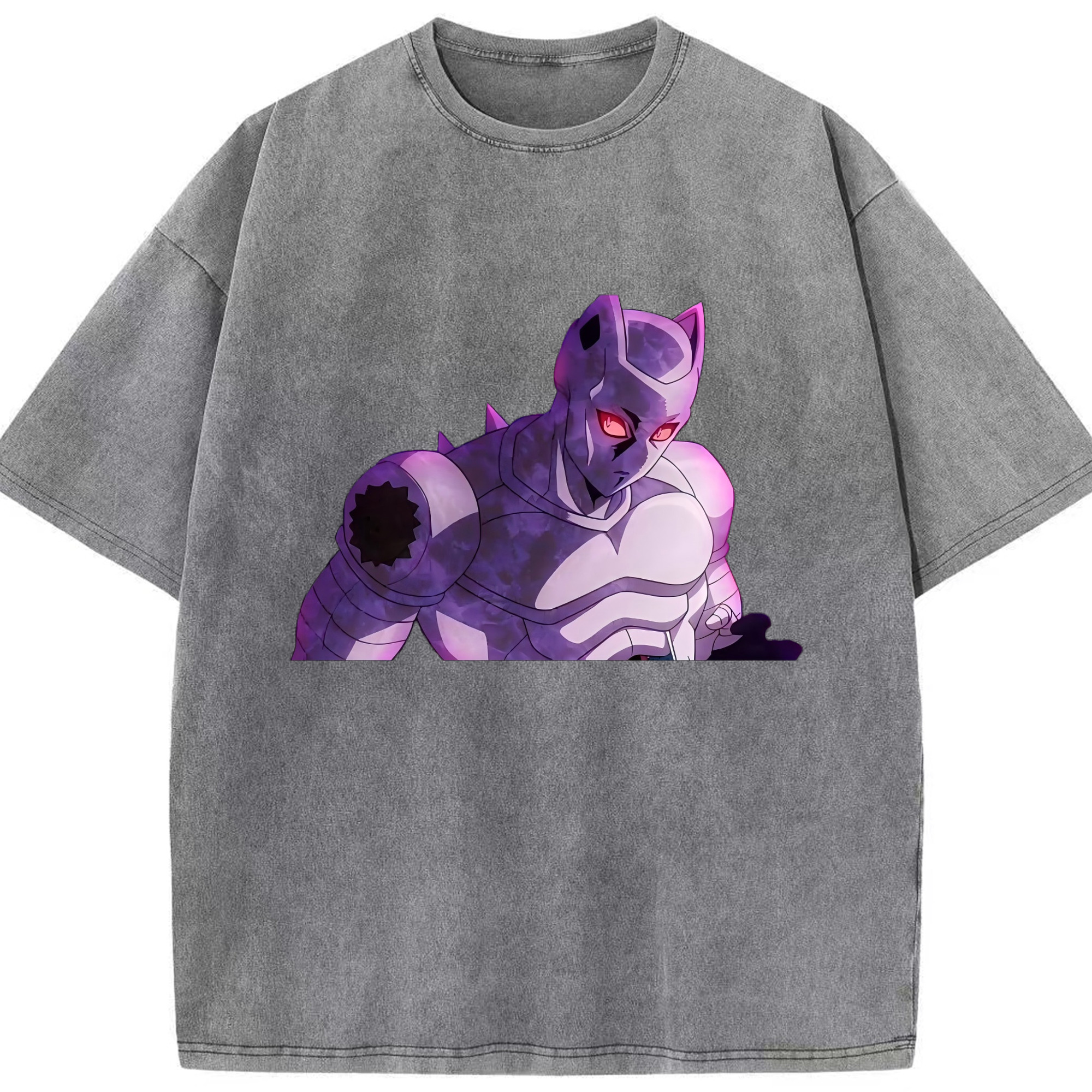 （画像用） ジョジョの奇妙な冒険 きら よしかげ JoJo's Bizarre Adventure Kira Yoshikage 綿100% ヴィンテージ風 半袖Tシャツ（フロントプリント）
