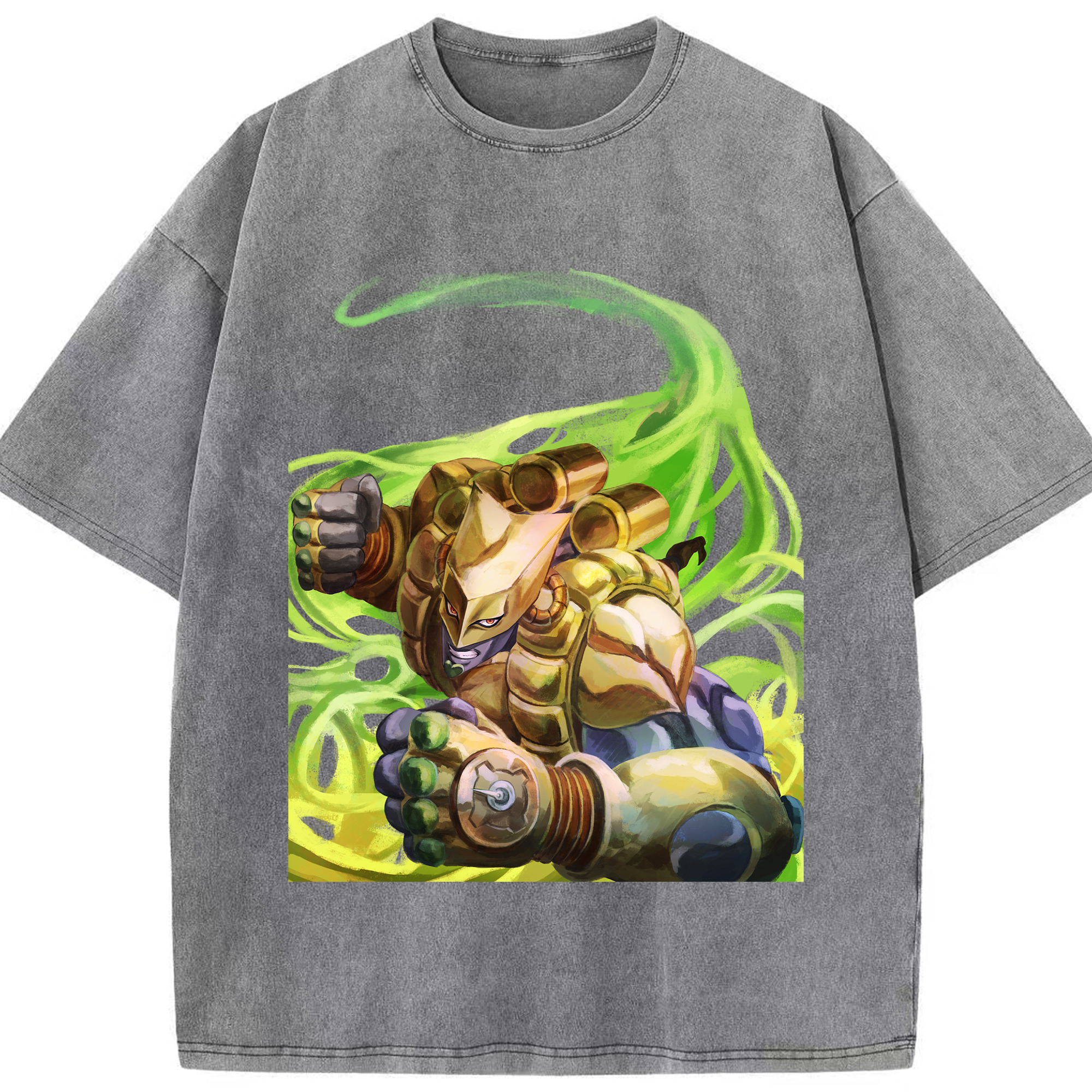 （画像用） ジョジョの奇妙な冒険 ディオ?ブランドー JoJo's Bizarre Adventure Dio Brando 綿100% ヴィンテージ風 半袖Tシャツ（フロントプリント）