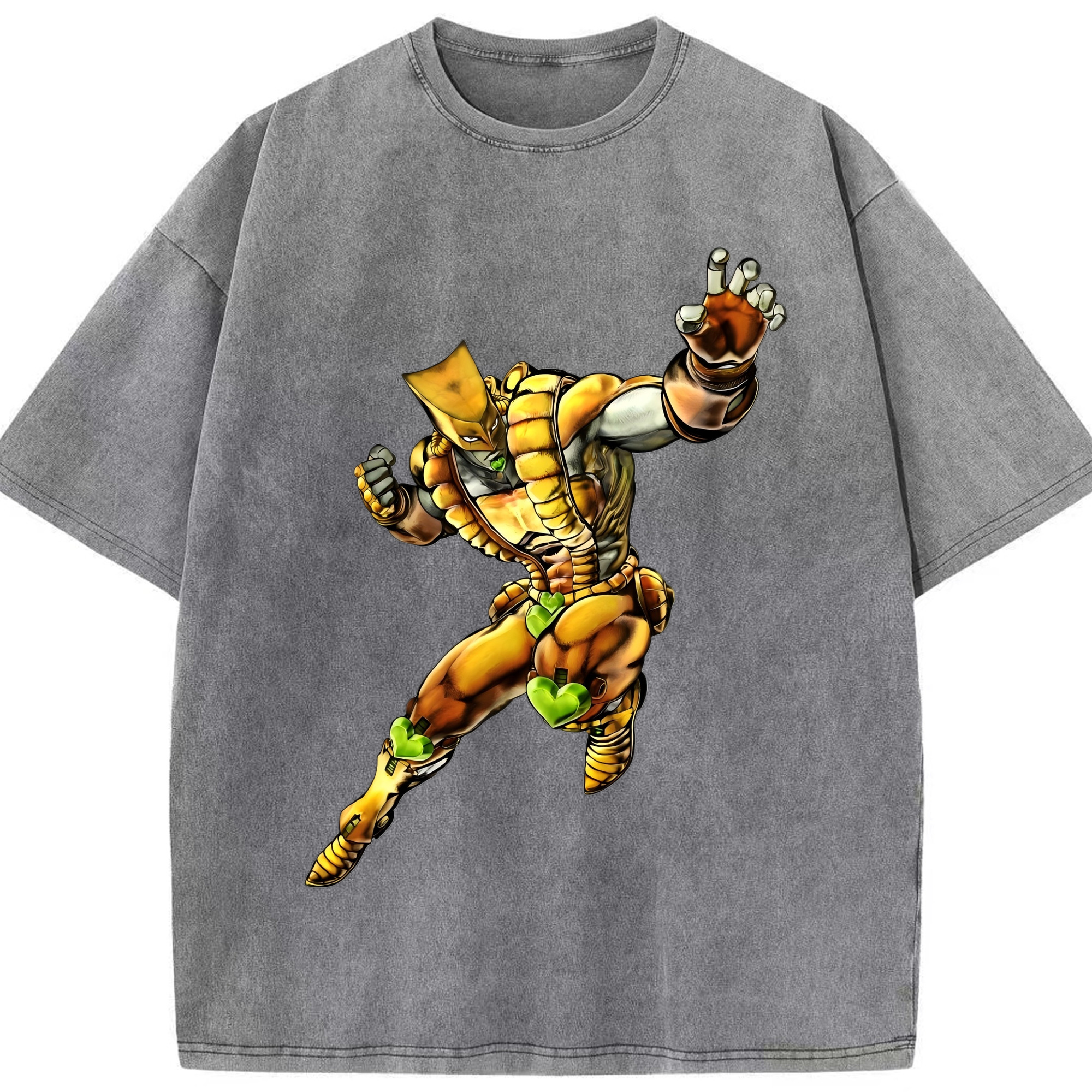 （画像用） ジョジョの奇妙な冒険 ディオ?ブランドー JoJo's Bizarre Adventure Dio Brando 綿100% ヴィンテージ風 半袖Tシャツ（フロントプリント）