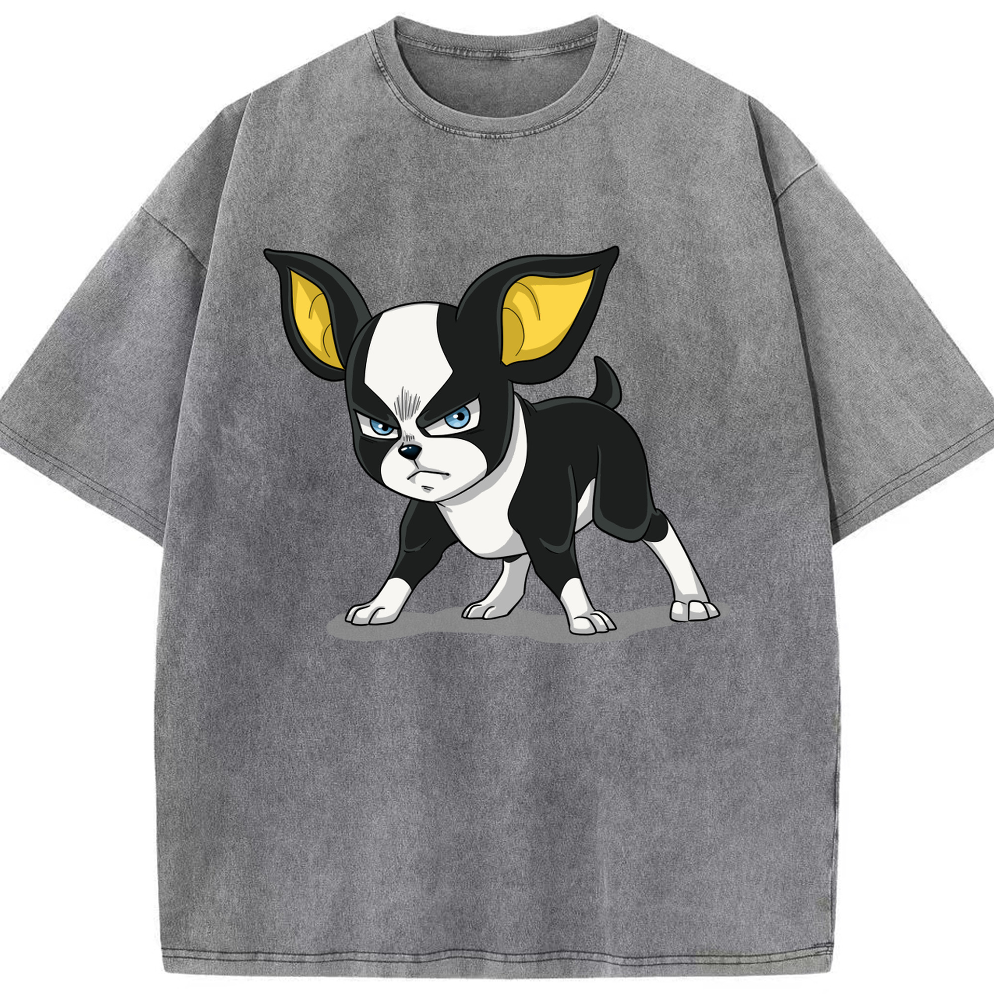 （画像用） ジョジョの奇妙な冒険 イギー JoJo's Bizarre Adventure Iggy 綿100% ヴィンテージ風 半袖Tシャツ（フロントプリント）