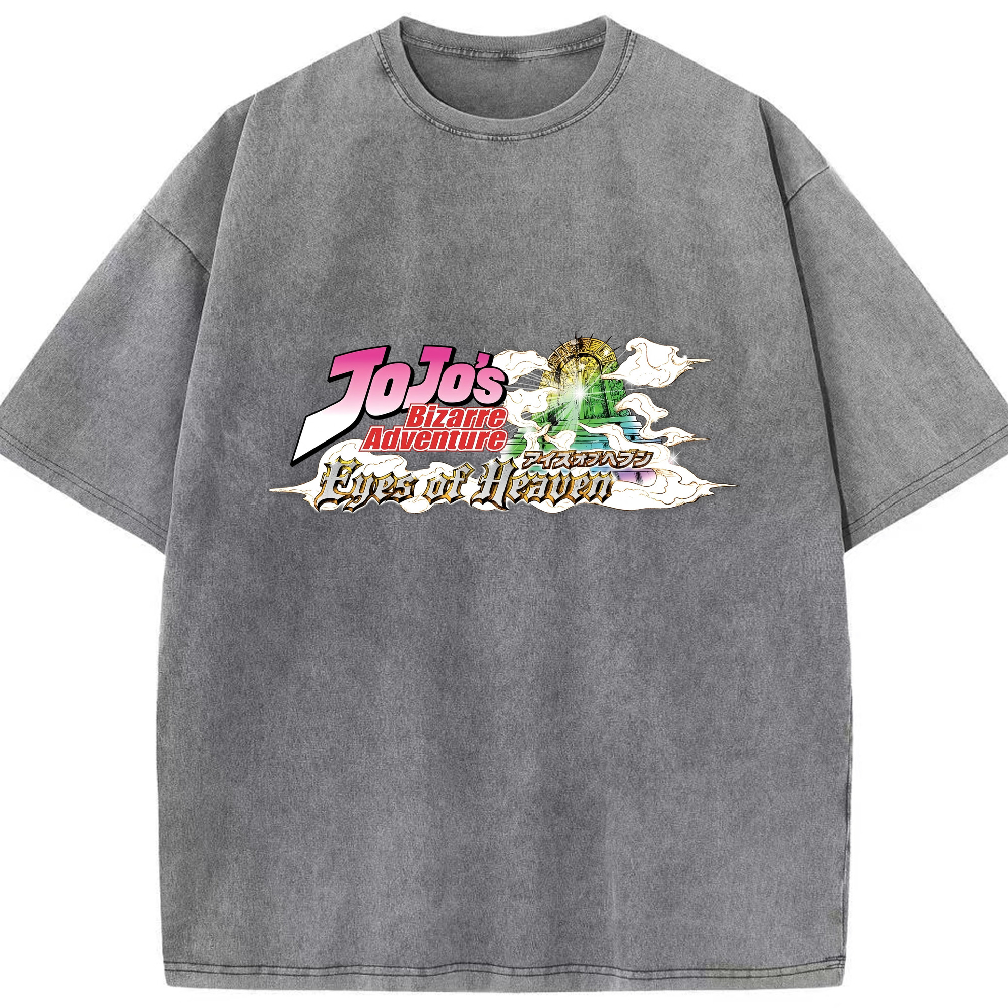 （画像用） ジョジョの奇妙な冒険 JoJo's Bizarre Adventure 綿100% ヴィンテージ風 半袖Tシャツ（フロントプリント）
