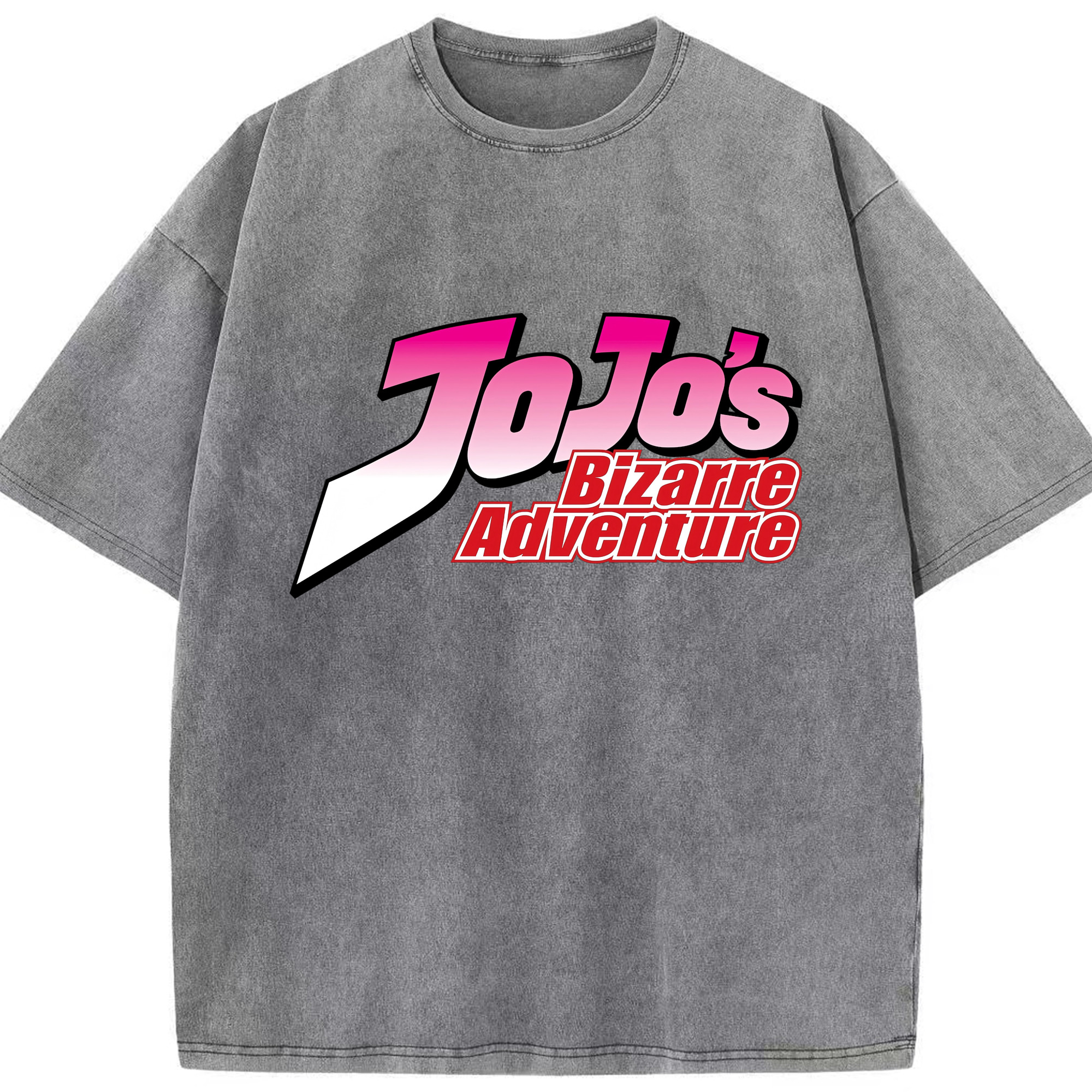 （画像用） ジョジョの奇妙な冒険 JoJo's Bizarre Adventure 綿100% ヴィンテージ風 半袖Tシャツ（フロントプリント）