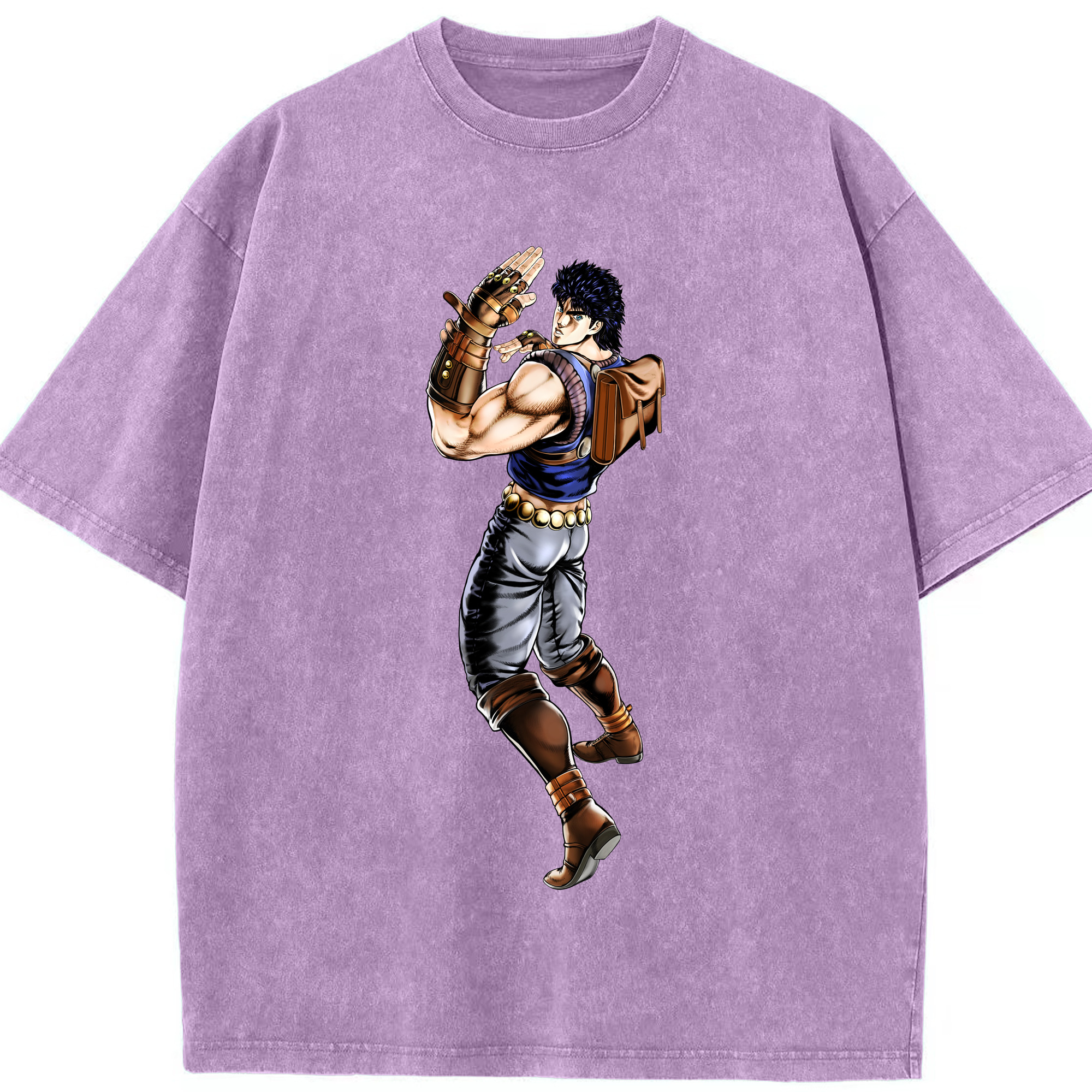 （画像用） ジョジョの奇妙な冒険 /ジョナサン?ジョースター JoJo's Bizarre Adventure Jonathan Joestar 綿100% ヴィンテージ風 半袖Tシャツ（フロントプリント）