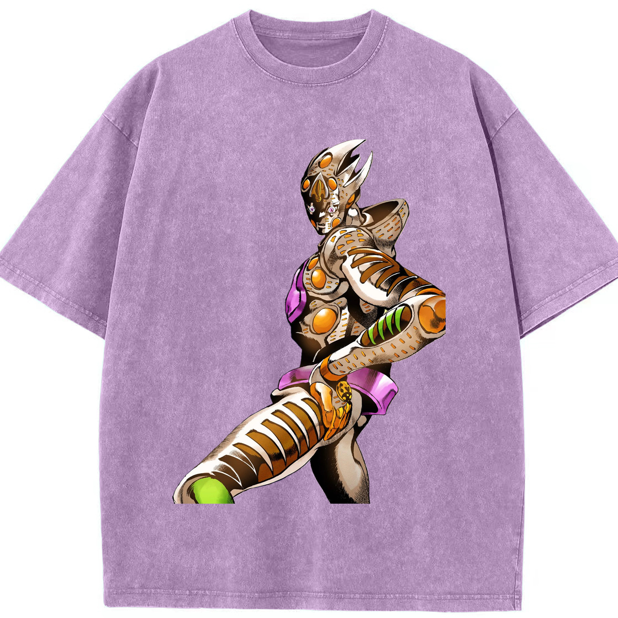 （画像用） ジョジョの奇妙な冒険 ジョルノ?ジョバァーナ JoJo's Bizarre Adventure Giorno Giovanna 綿100% ヴィンテージ風 半袖Tシャツ（フロントプリント）