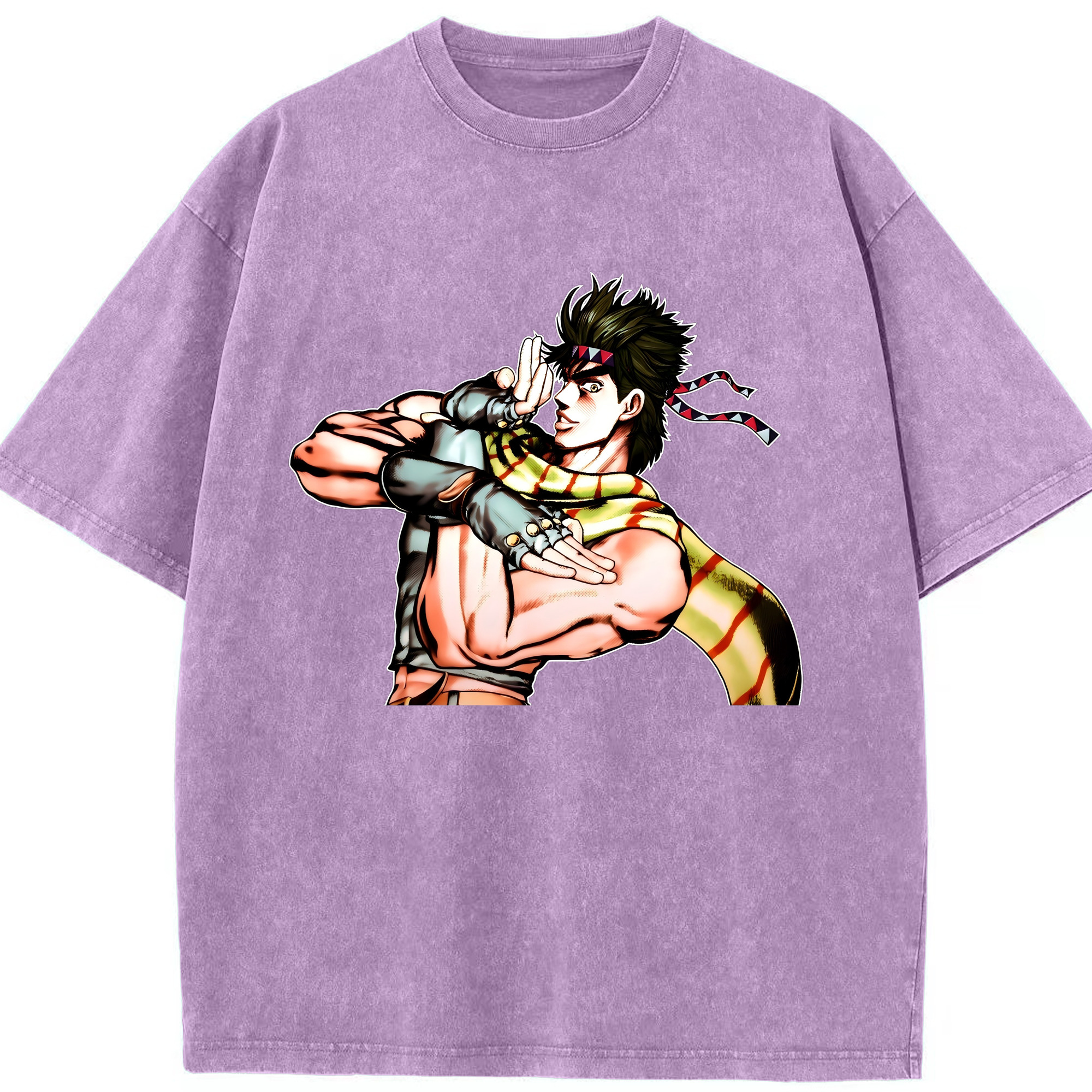 （画像用） ジョジョの奇妙な冒険 ジョセフ?ジョースター JoJo's Bizarre Adventure Joseph Joestar 綿100% ヴィンテージ風 半袖Tシャツ（フロントプリント）
