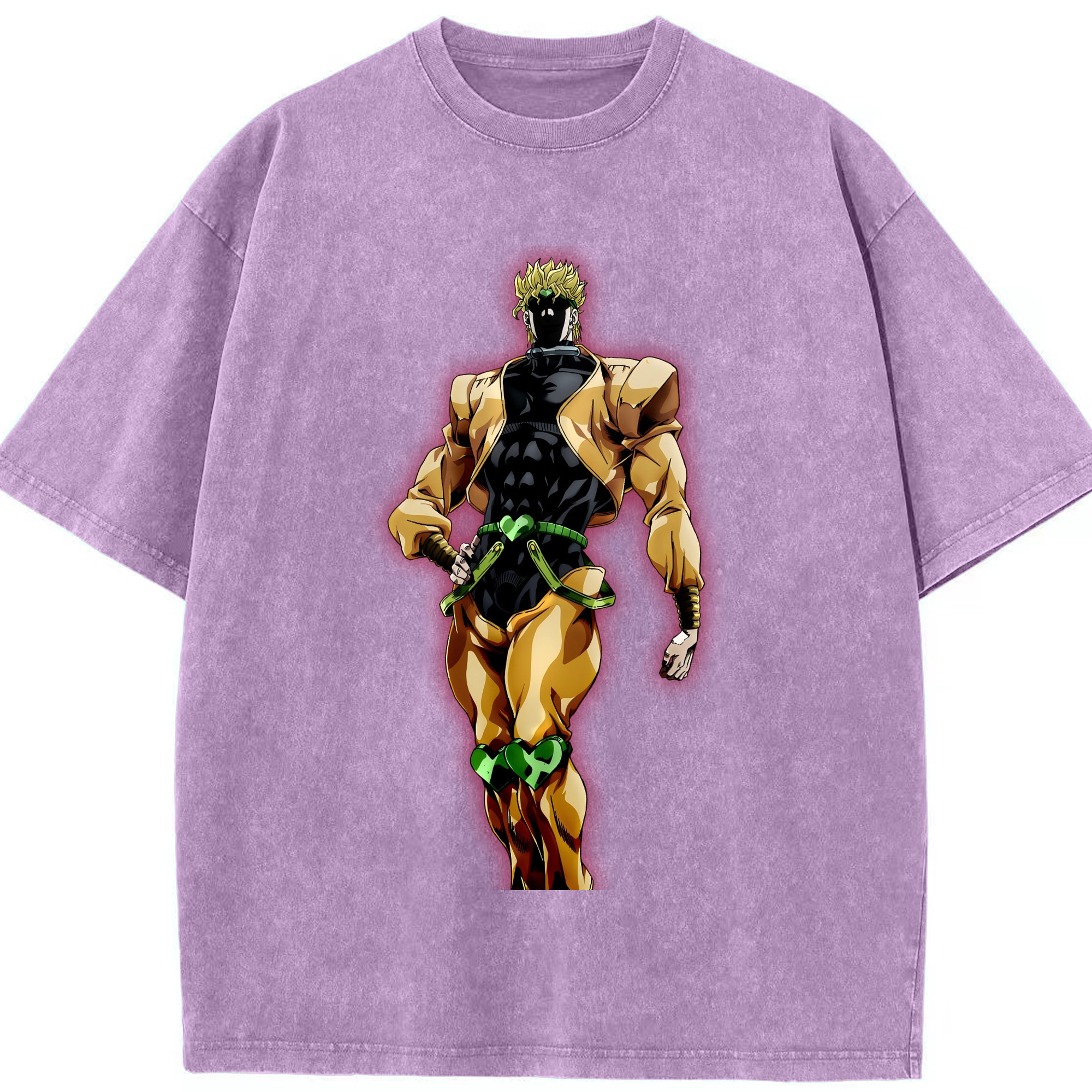 （画像用） ジョジョの奇妙な冒険 ディオ?ブランドー JoJo's Bizarre Adventure Dio Brando 綿100% ヴィンテージ風 半袖Tシャツ（フロントプリント）