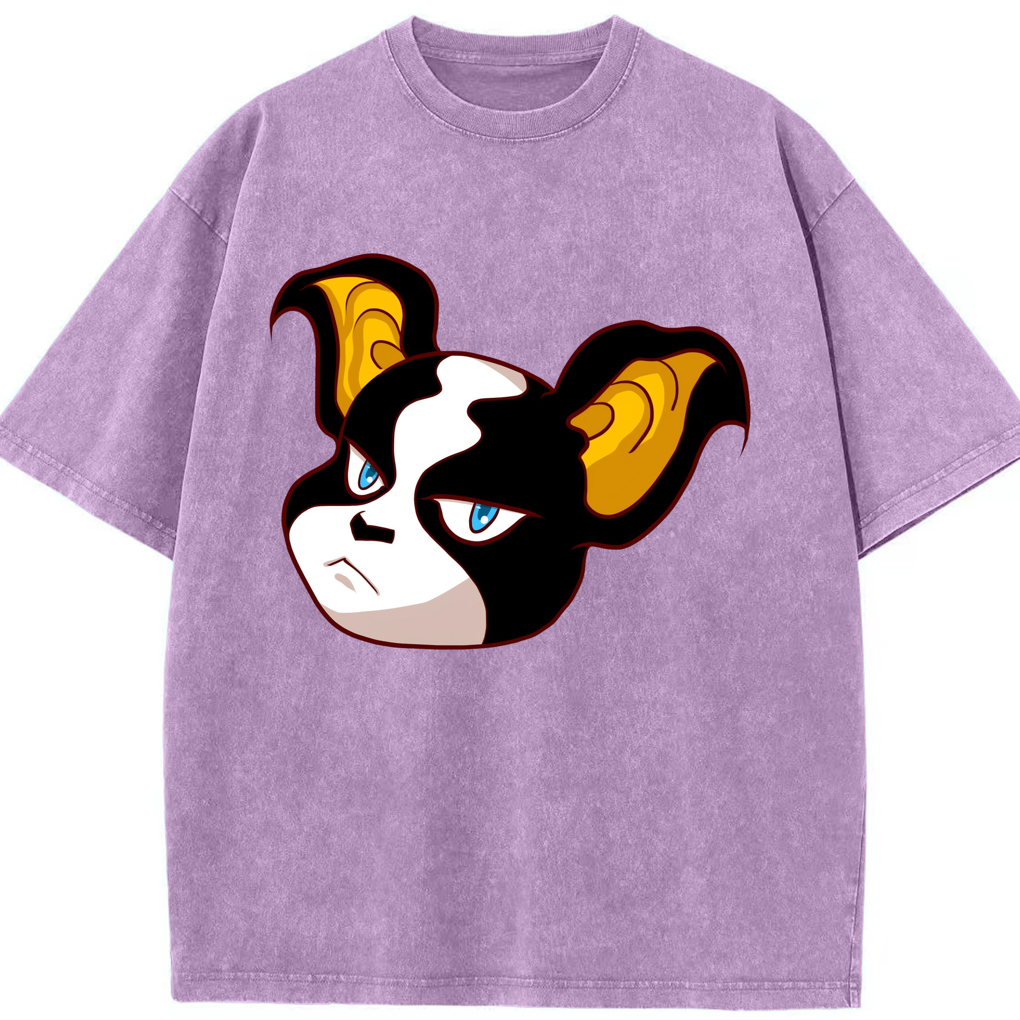（画像用） ジョジョの奇妙な冒険 イギー JoJo's Bizarre Adventure Iggy 綿100% ヴィンテージ風 半袖Tシャツ（フロントプリント）