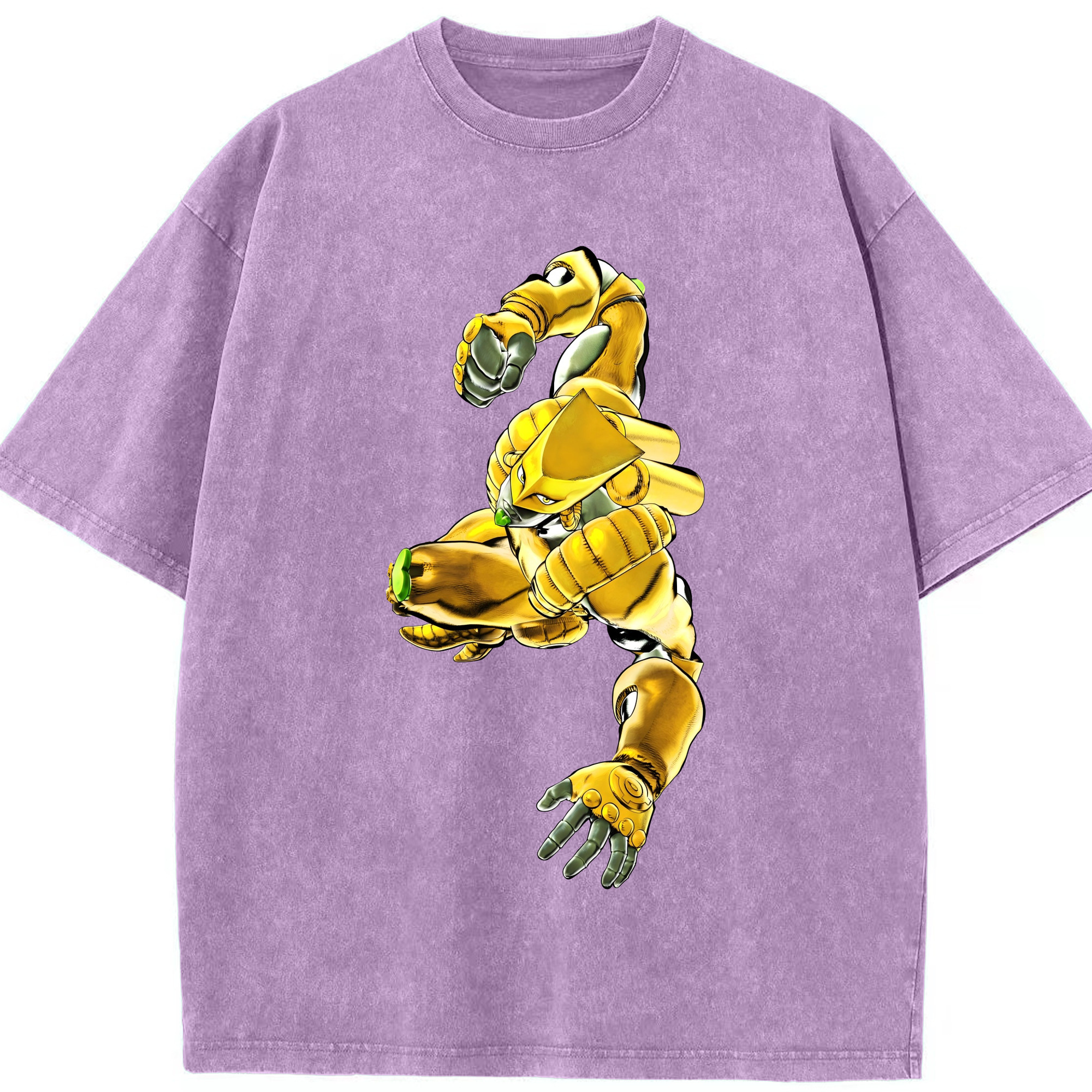 （画像用） ジョジョの奇妙な冒険 ディオ?ブランドー JoJo's Bizarre Adventure Dio Brando 綿100% ヴィンテージ風 半袖Tシャツ（フロントプリント）
