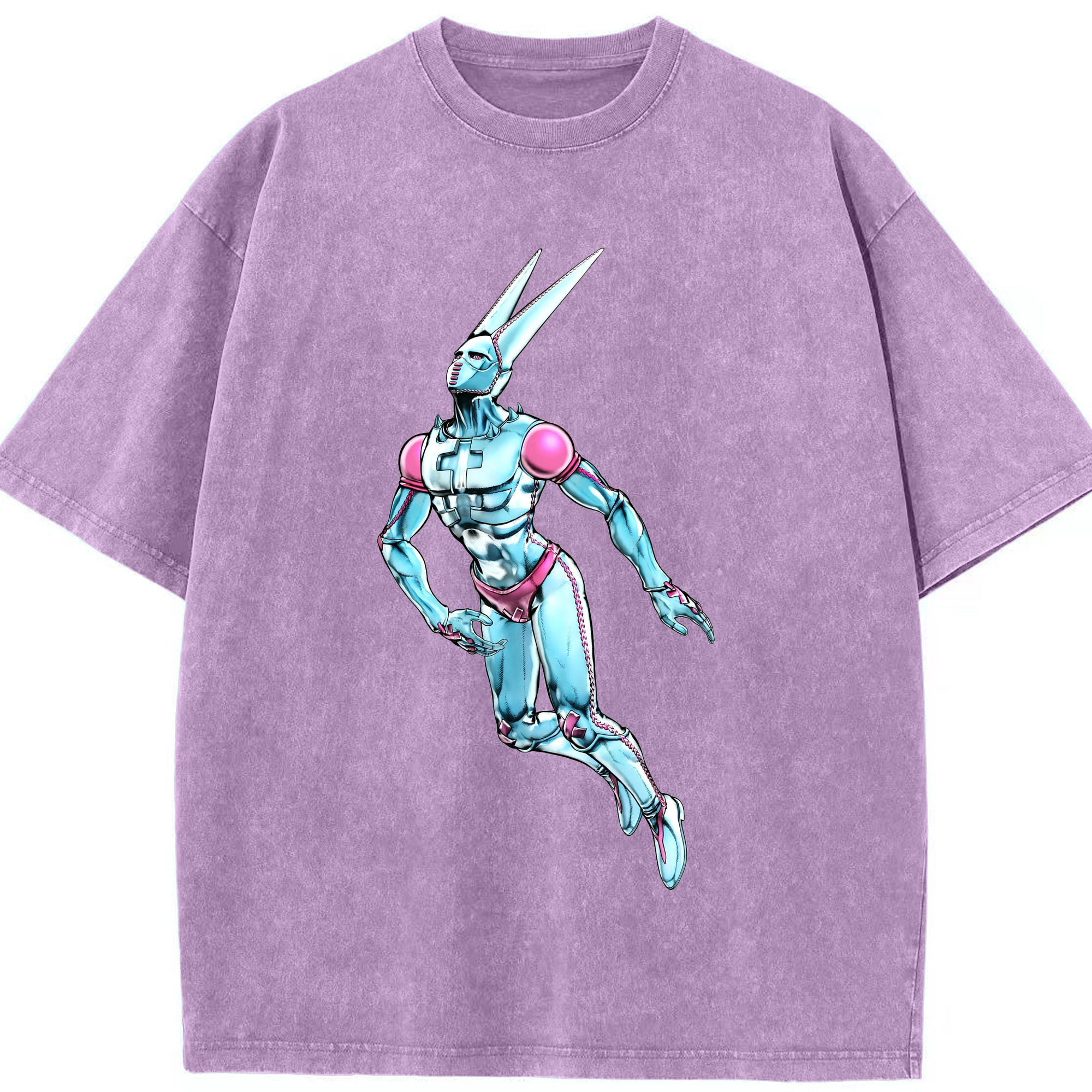 （画像用） ジョジョの奇妙な冒険 JoJo's Bizarre Adventure 綿100% ヴィンテージ風 半袖Tシャツ（フロントプリント）