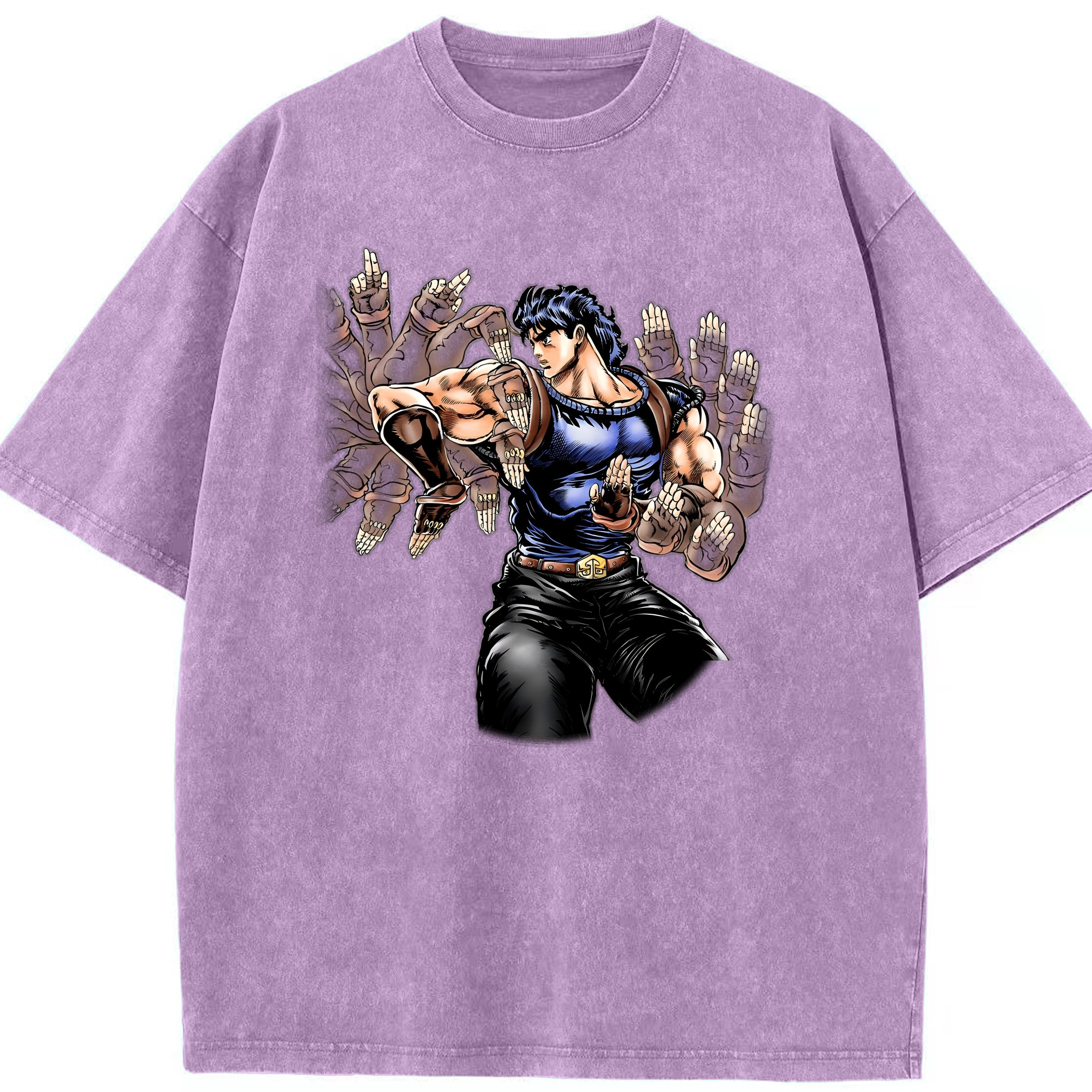 （画像用） ジョジョの奇妙な冒険 /ジョナサン?ジョースター JoJo's Bizarre Adventure Jonathan Joestar 綿100% ヴィンテージ風 半袖Tシャツ（フロントプリント）