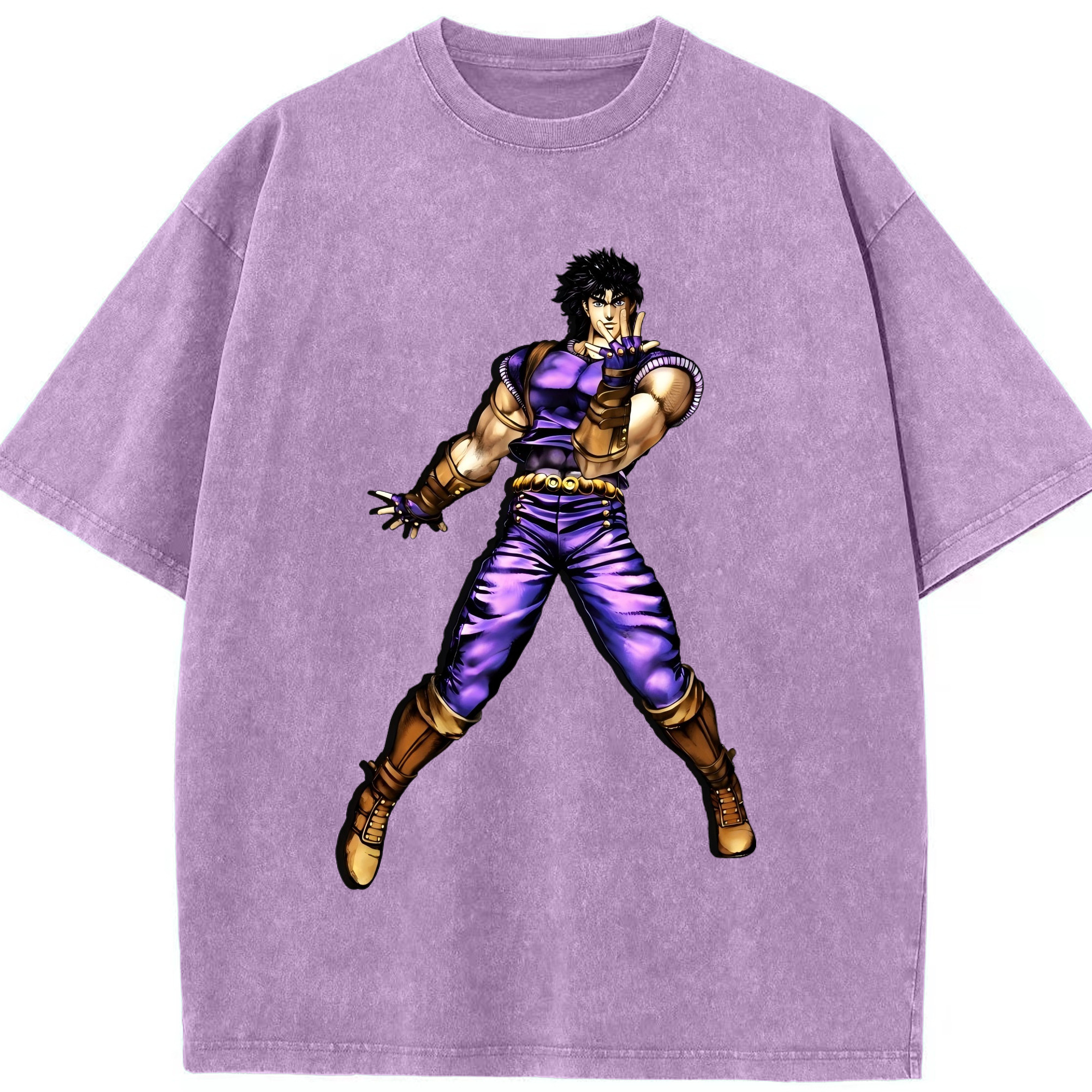 （画像用） ジョジョの奇妙な冒険 /ジョナサン?ジョースター JoJo's Bizarre Adventure Jonathan Joestar 綿100% ヴィンテージ風 半袖Tシャツ（フロントプリント）