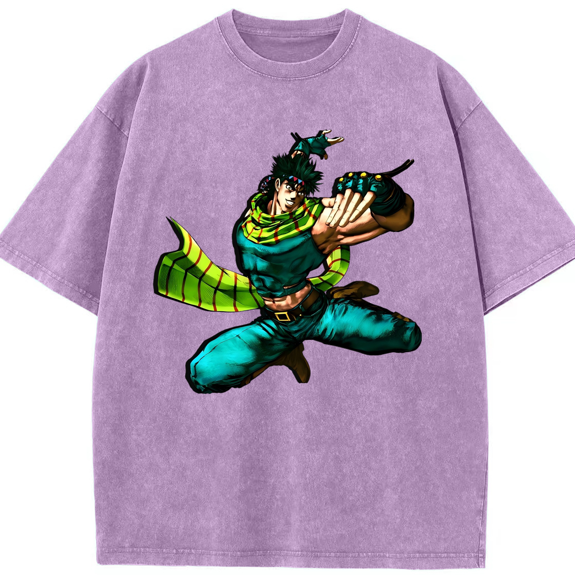 （画像用） ジョジョの奇妙な冒険 ジョセフ?ジョースター JoJo's Bizarre Adventure Joseph Joestar 綿100% ヴィンテージ風 半袖Tシャツ（フロントプリント）