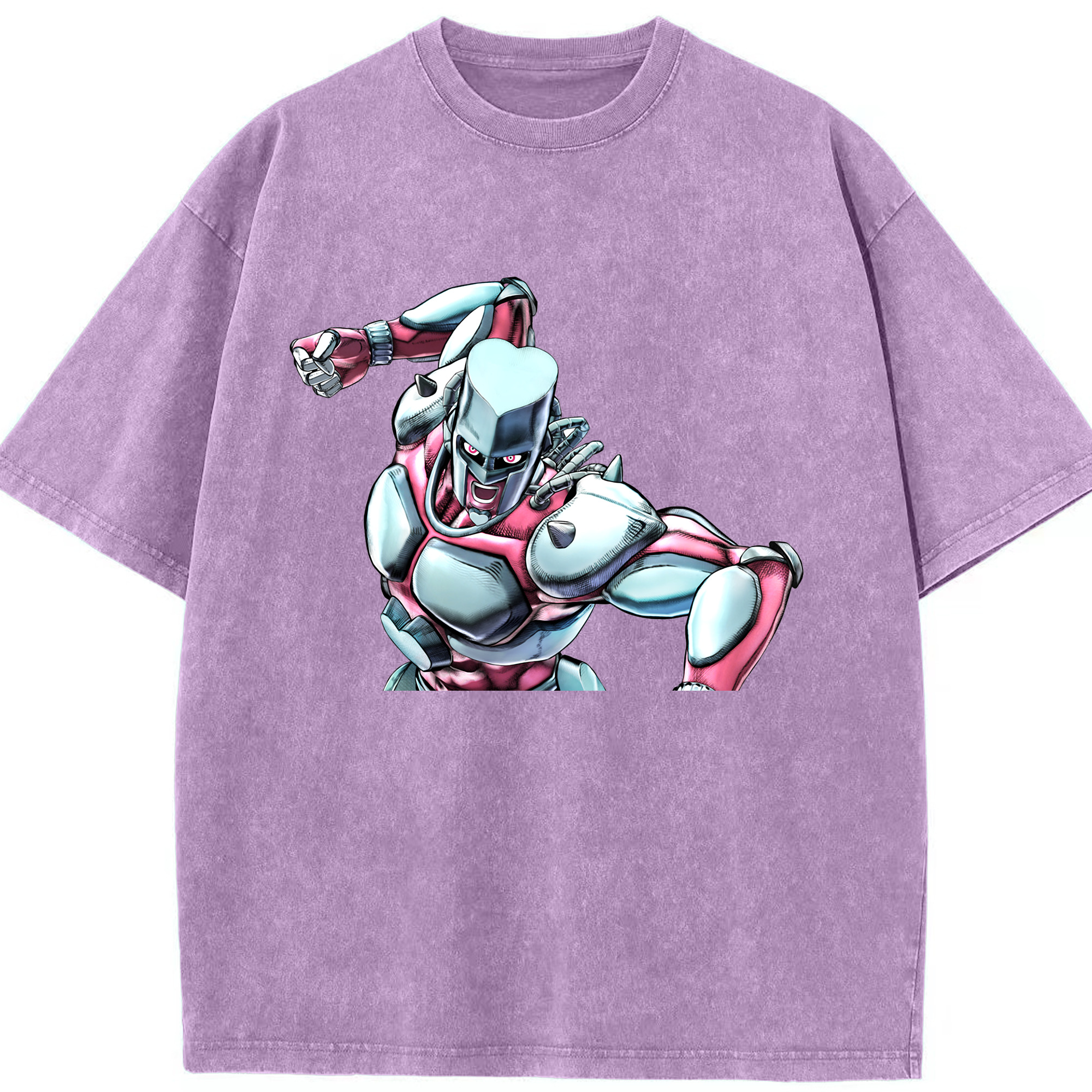 （画像用） ジョジョの奇妙な冒険 ひがしかた じょうすけ JoJo's Bizarre Adventure Higashikata Josuke 綿100% ヴィンテージ風 半袖Tシャツ（フロントプリント）