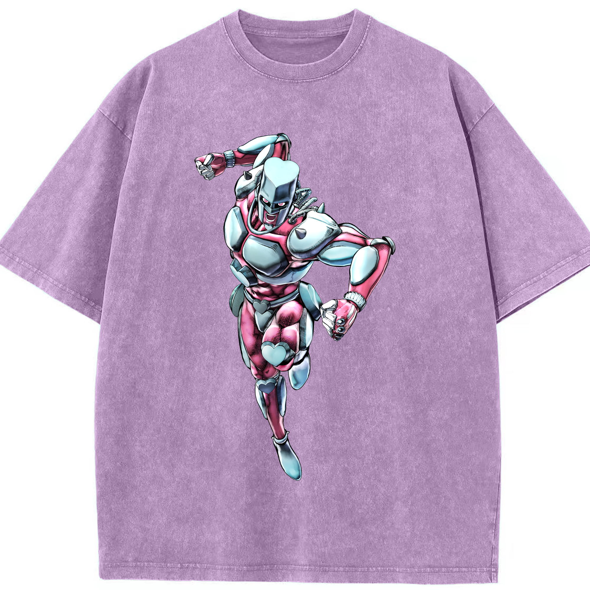 （画像用） ジョジョの奇妙な冒険 ひがしかた じょうすけ JoJo's Bizarre Adventure Higashikata Josuke 綿100% ヴィンテージ風 半袖Tシャツ（フロントプリント）