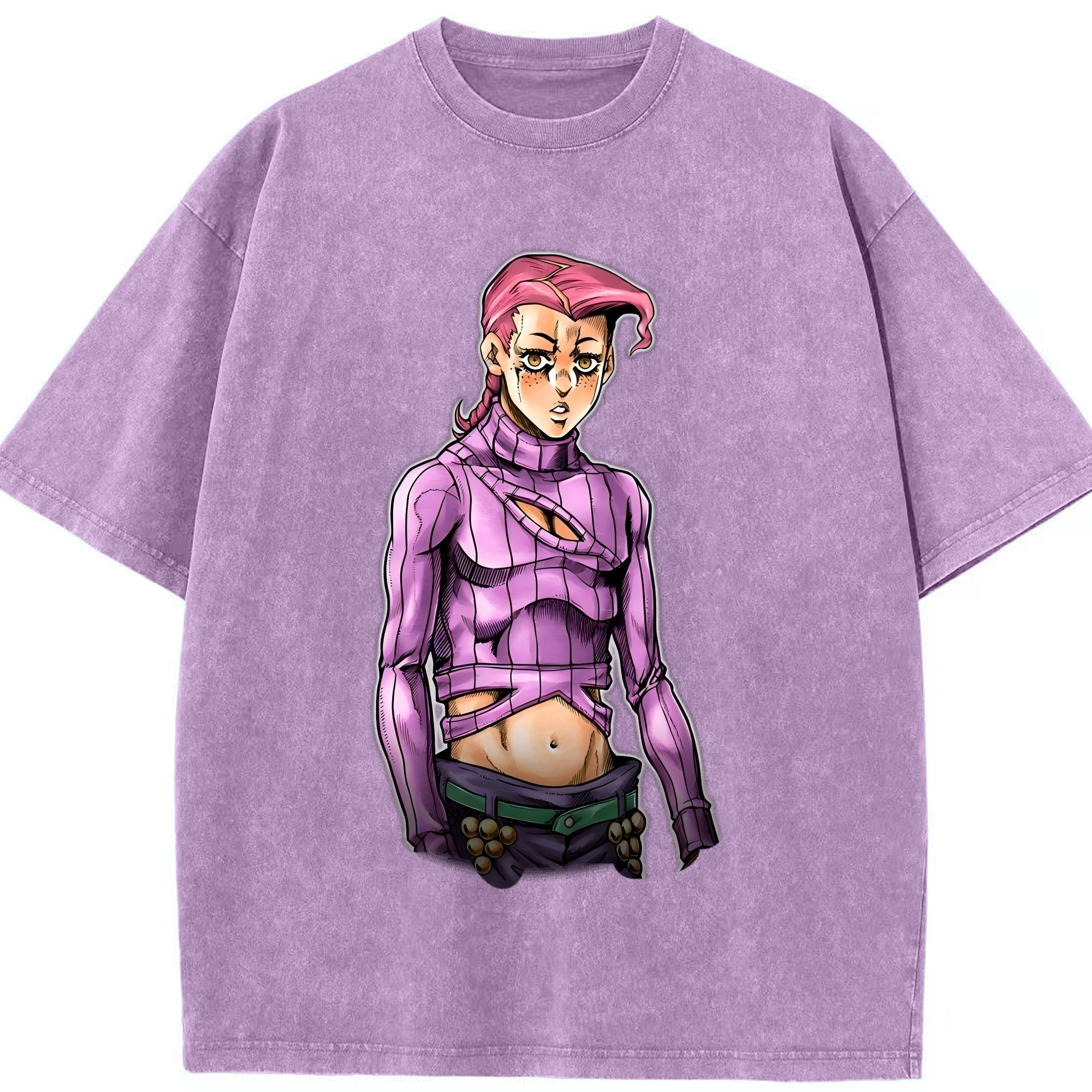 （画像用） ジョジョの奇妙な冒険 ビネガー?ドッピオ JoJo's Bizarre Adventure Vinegar Doppio 綿100% ヴィンテージ風 半袖Tシャツ（フロントプリント）