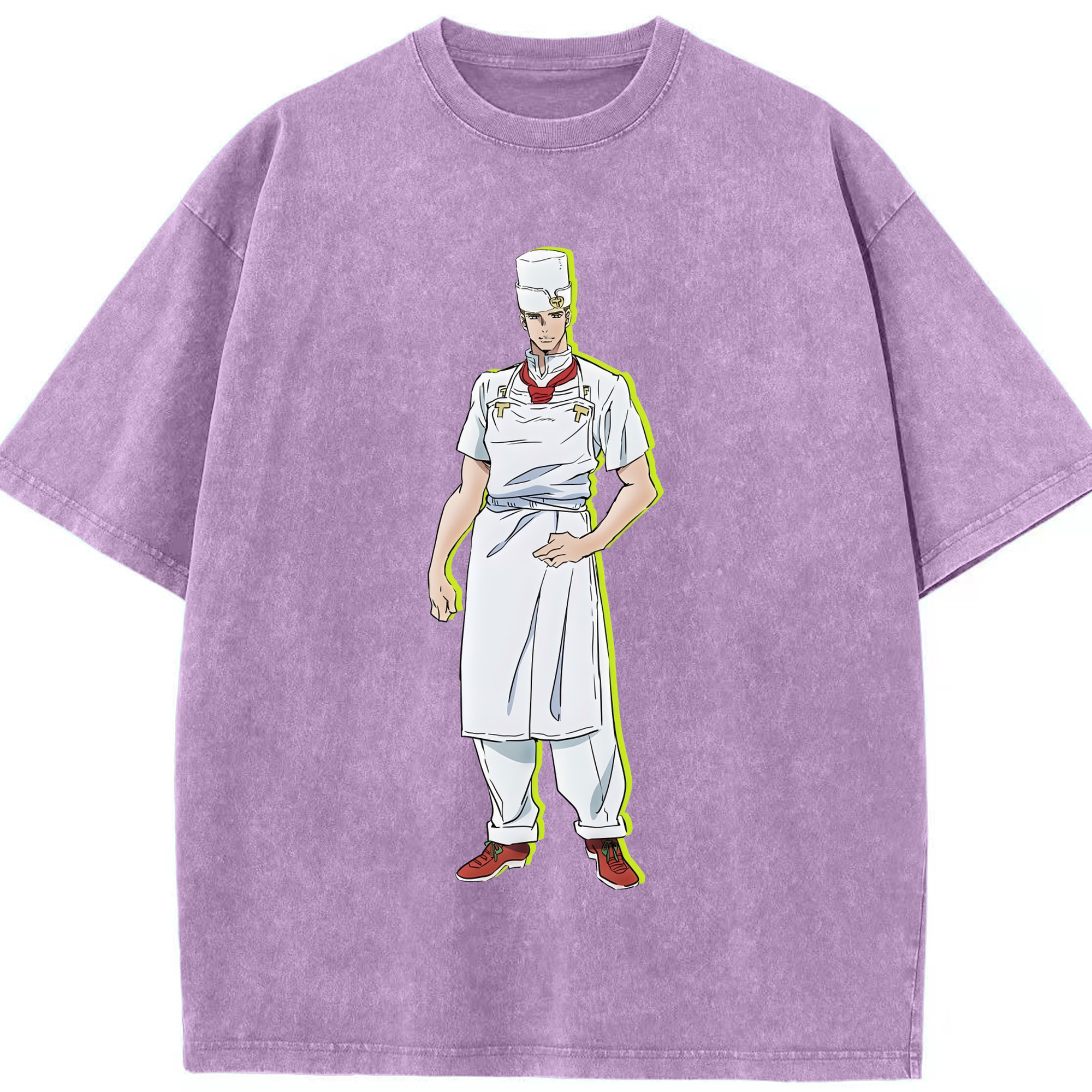 （画像用） ジョジョの奇妙な冒険 Tonio Trussardi JoJo's Bizarre Adventure トニオ?トラッサルディ 綿100% ヴィンテージ風 半袖Tシャツ（フロントプリント）