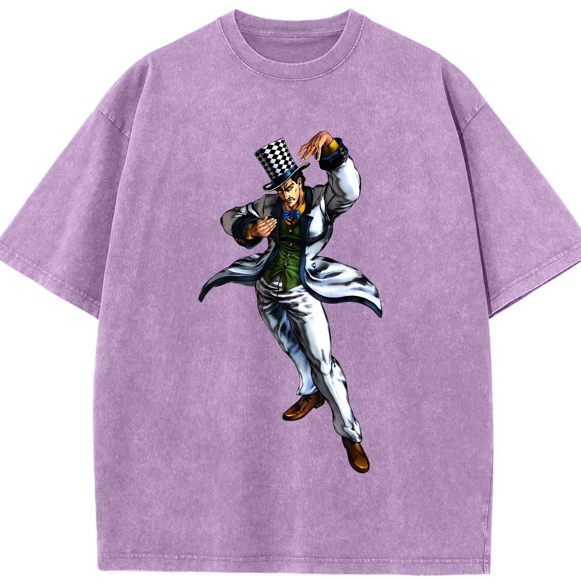 （画像用） ジョジョの奇妙な冒険 ウィル?アントニオ?ツェペリ JoJo's Bizarre Adventure Will Anthonio Zeppeli 綿100% ヴィンテージ風 半袖Tシャツ（フロントプリント）
