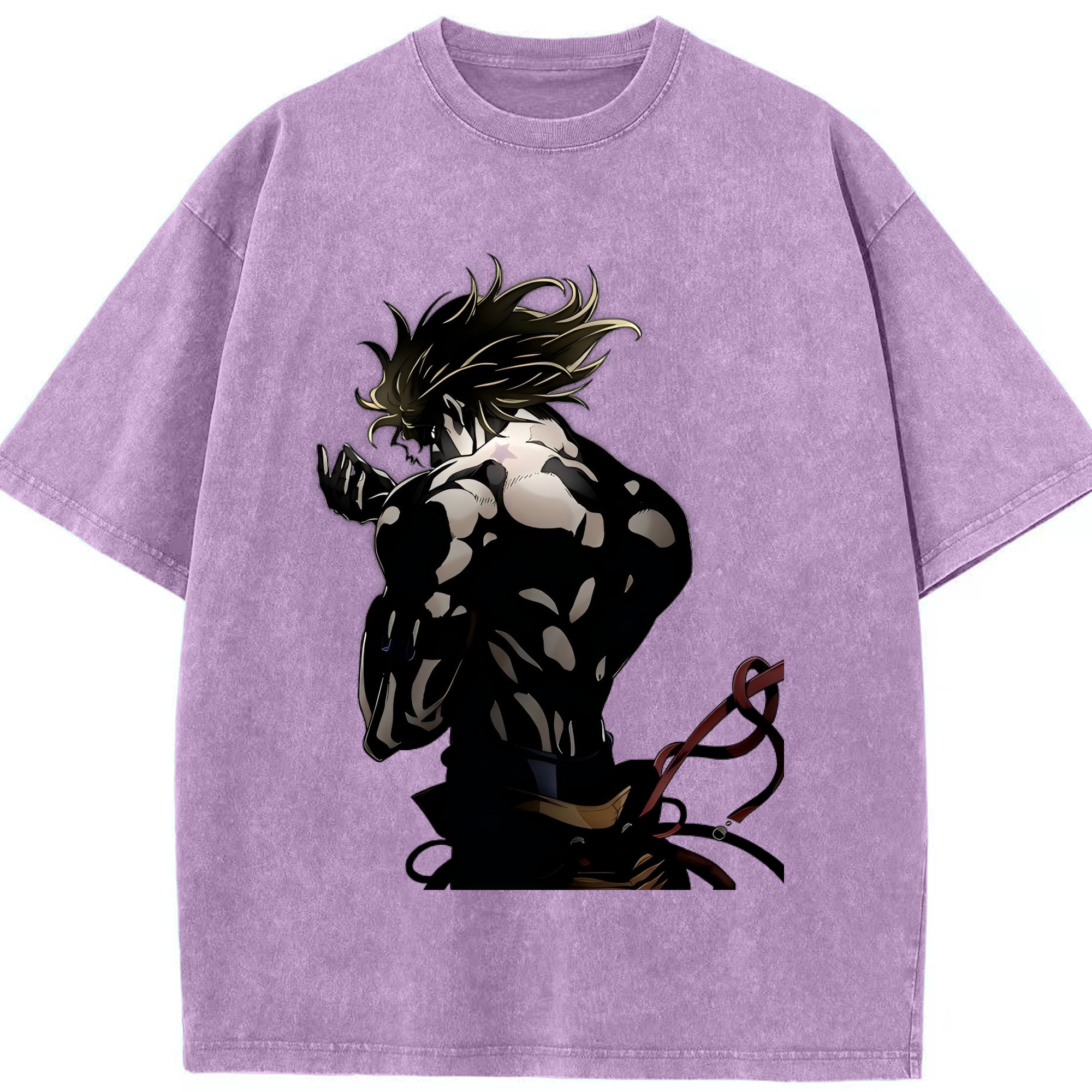 （画像用） ジョジョの奇妙な冒険 ディオ?ブランドー JoJo's Bizarre Adventure Dio Brando 綿100% ヴィンテージ風 半袖Tシャツ（フロントプリント）