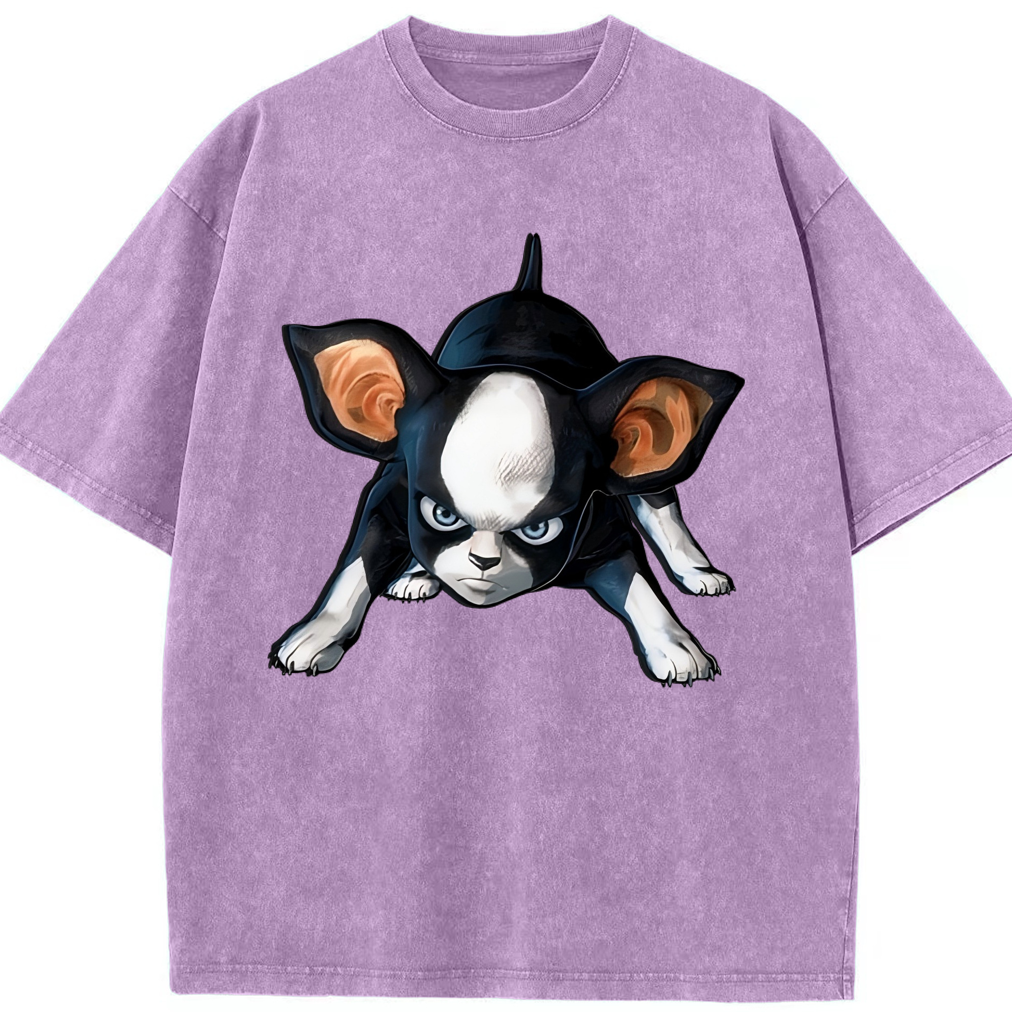 （画像用） ジョジョの奇妙な冒険 イギー JoJo's Bizarre Adventure Iggy 綿100% ヴィンテージ風 半袖Tシャツ（フロントプリント）