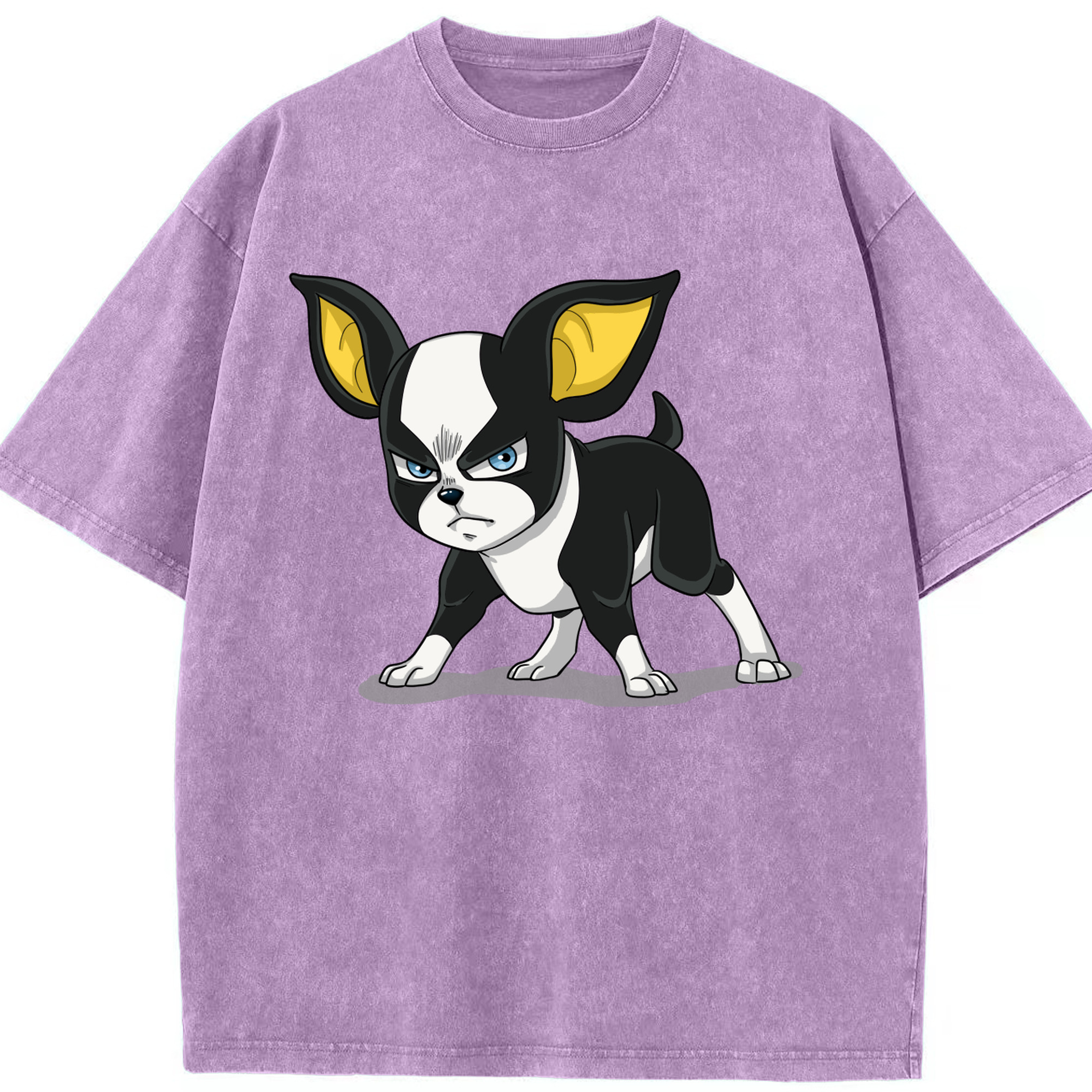（画像用） ジョジョの奇妙な冒険 イギー JoJo's Bizarre Adventure Iggy 綿100% ヴィンテージ風 半袖Tシャツ（フロントプリント）