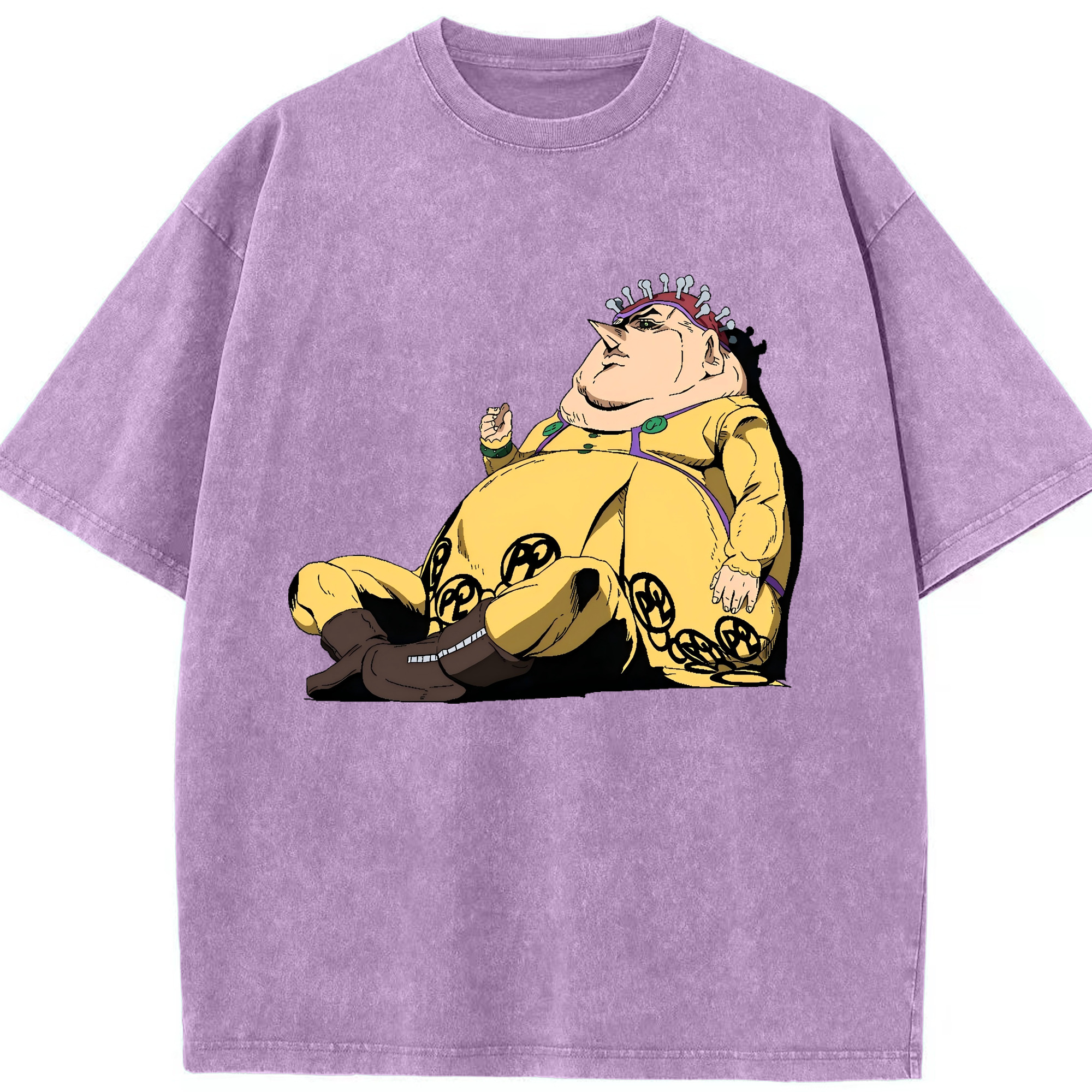 （画像用） ジョジョの奇妙な冒険 ポルポ JoJo's Bizarre Adventure Polpo 綿100% ヴィンテージ風 半袖Tシャツ（フロントプリント）