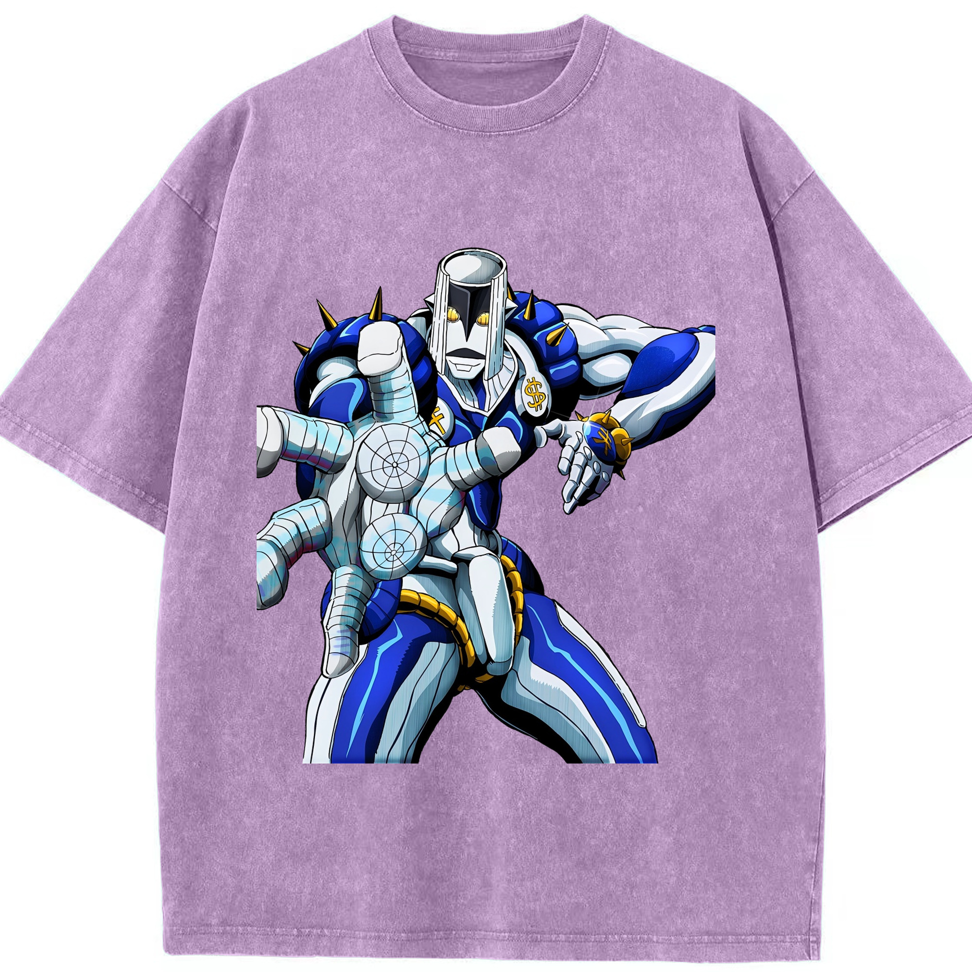 （画像用） ジョジョの奇妙な冒険 虹村億泰 にじむら おくやす JoJo's Bizarre Adventure Nijimura Okuyasu 綿100% ヴィンテージ風 半袖Tシャツ（フロントプリント）