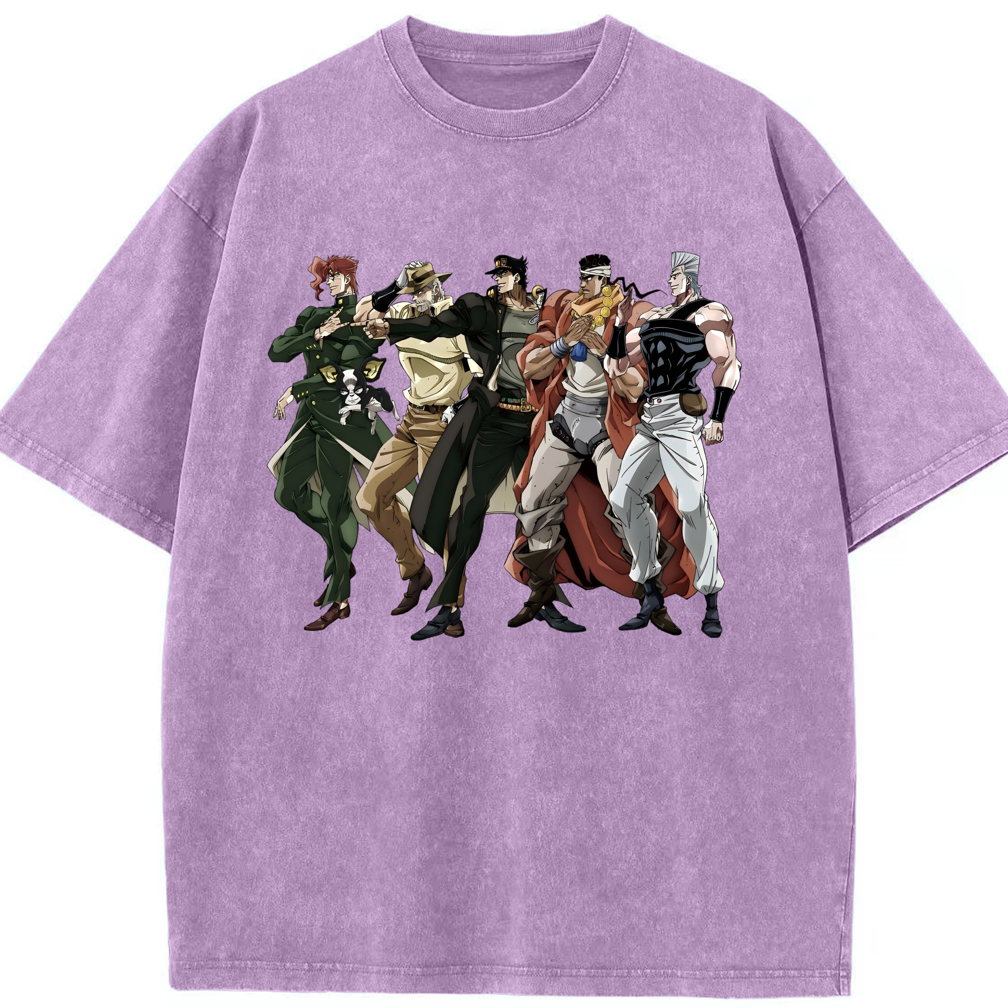 （画像用） ジョジョの奇妙な冒険 JoJo's Bizarre Adventure 綿100% ヴィンテージ風 半袖Tシャツ（フロントプリント）