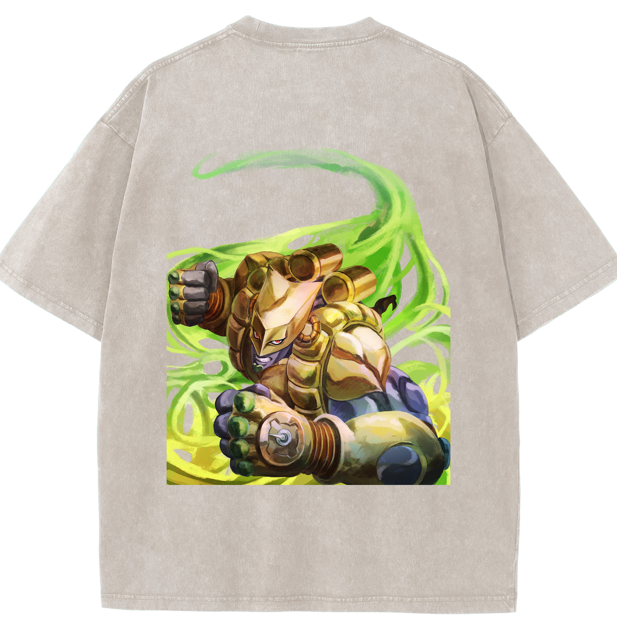 （画像用） ジョジョの奇妙な冒険 ディオ?ブランドー JoJo's Bizarre Adventure Dio Brando 綿100% ヴィンテージ風 半袖Tシャツ（背面プリント）