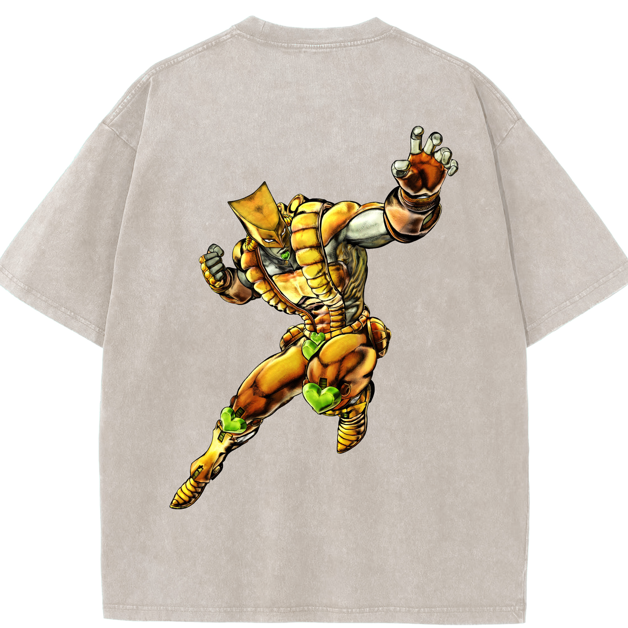 （画像用） ジョジョの奇妙な冒険 ディオ?ブランドー JoJo's Bizarre Adventure Dio Brando 綿100% ヴィンテージ風 半袖Tシャツ（背面プリント）