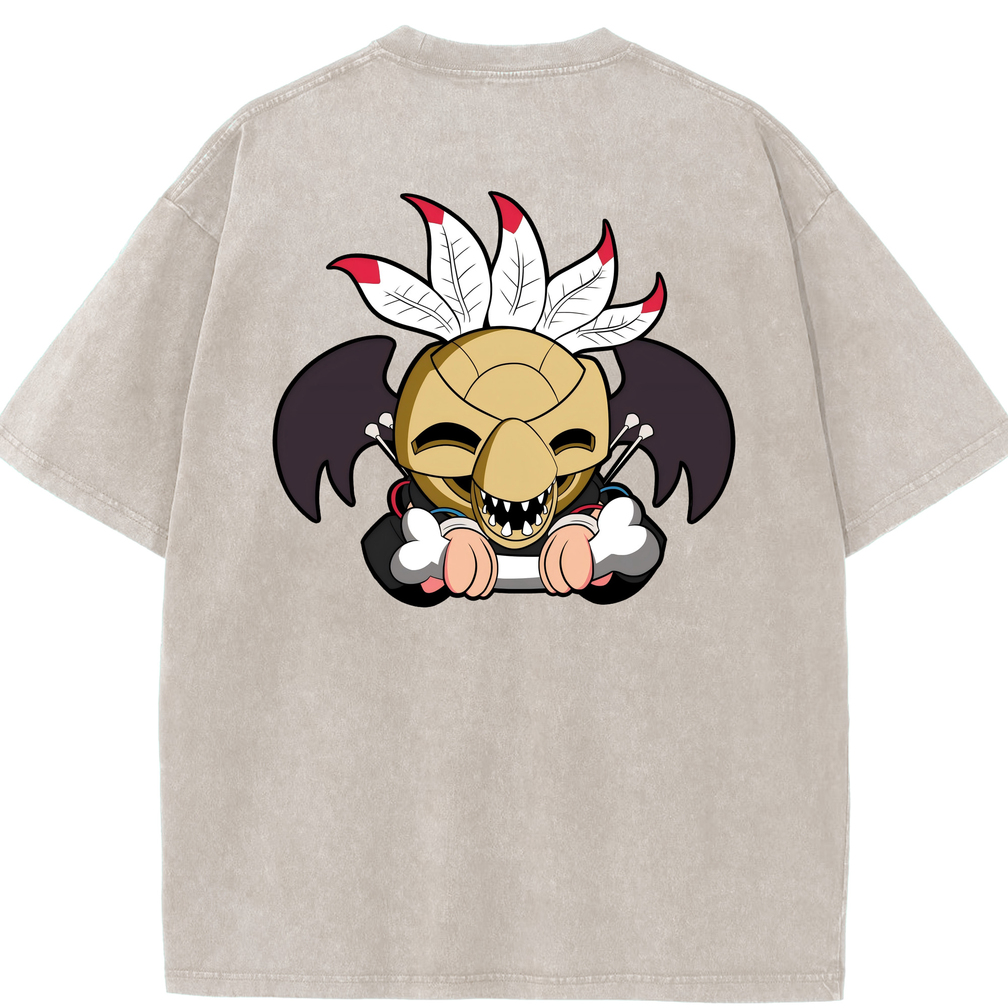 （画像用） ジョジョの奇妙な冒険 JoJo's Bizarre Adventure 綿100% ヴィンテージ風 半袖Tシャツ（背面プリント）