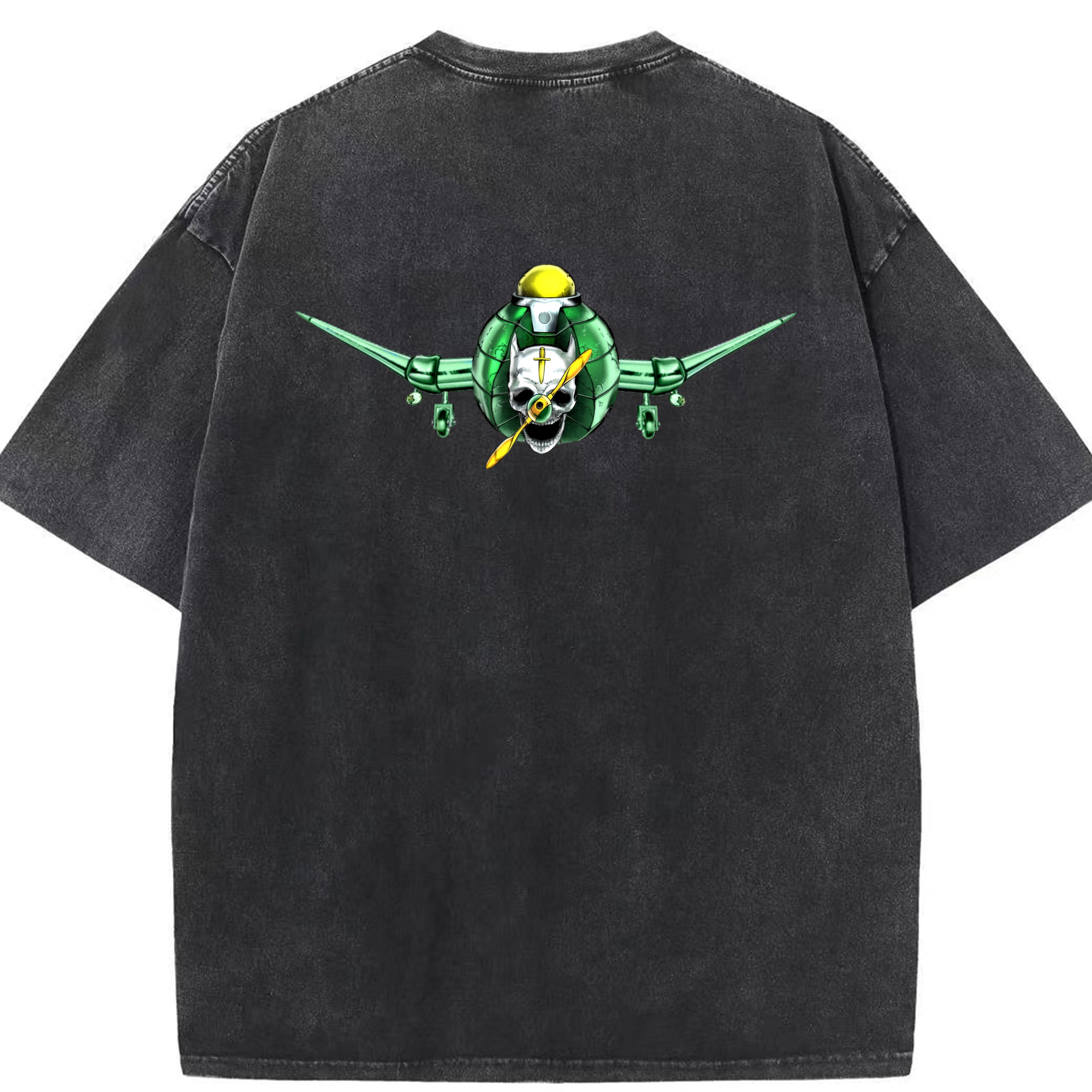 （画像用） ジョジョの奇妙な冒険 ナランチャ?ギルガ JoJo's Bizarre Adventure Narancia Ghirga 綿100% ヴィンテージ風 半袖Tシャツ（背面プリント）
