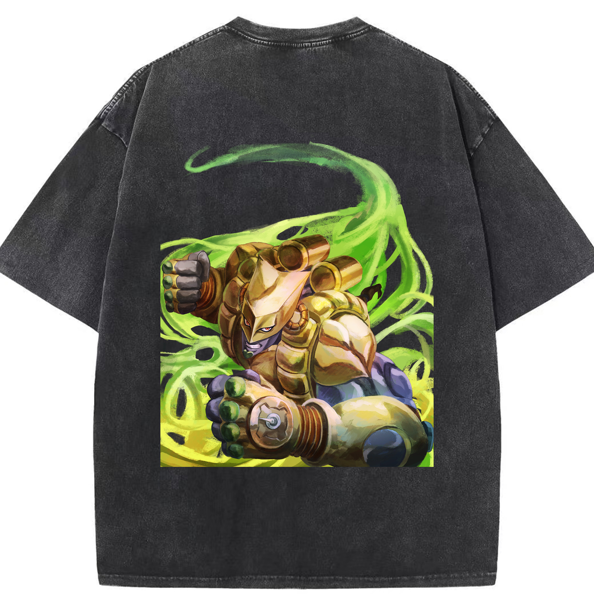 （画像用） ジョジョの奇妙な冒険 ディオ?ブランドー JoJo's Bizarre Adventure Dio Brando 綿100% ヴィンテージ風 半袖Tシャツ（背面プリント）