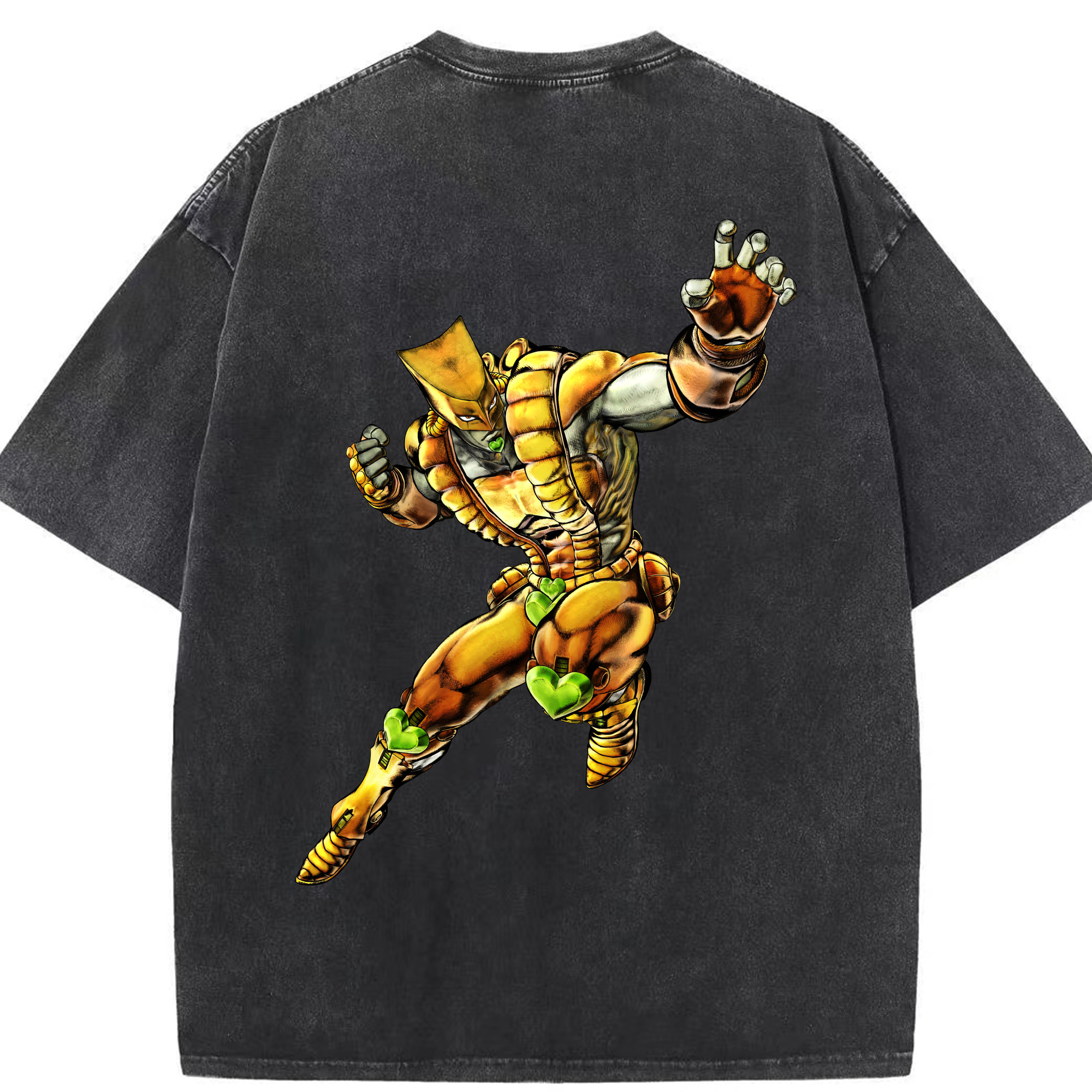 （画像用） ジョジョの奇妙な冒険 ディオ?ブランドー JoJo's Bizarre Adventure Dio Brando 綿100% ヴィンテージ風 半袖Tシャツ（背面プリント）