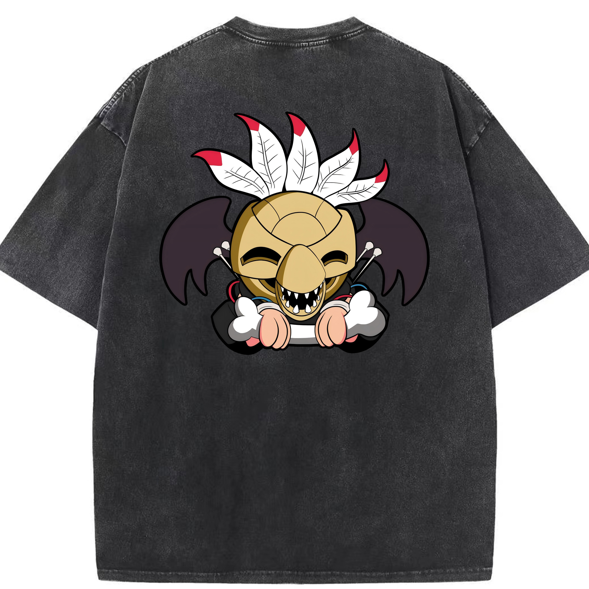 （画像用） ジョジョの奇妙な冒険 JoJo's Bizarre Adventure 綿100% ヴィンテージ風 半袖Tシャツ（背面プリント）