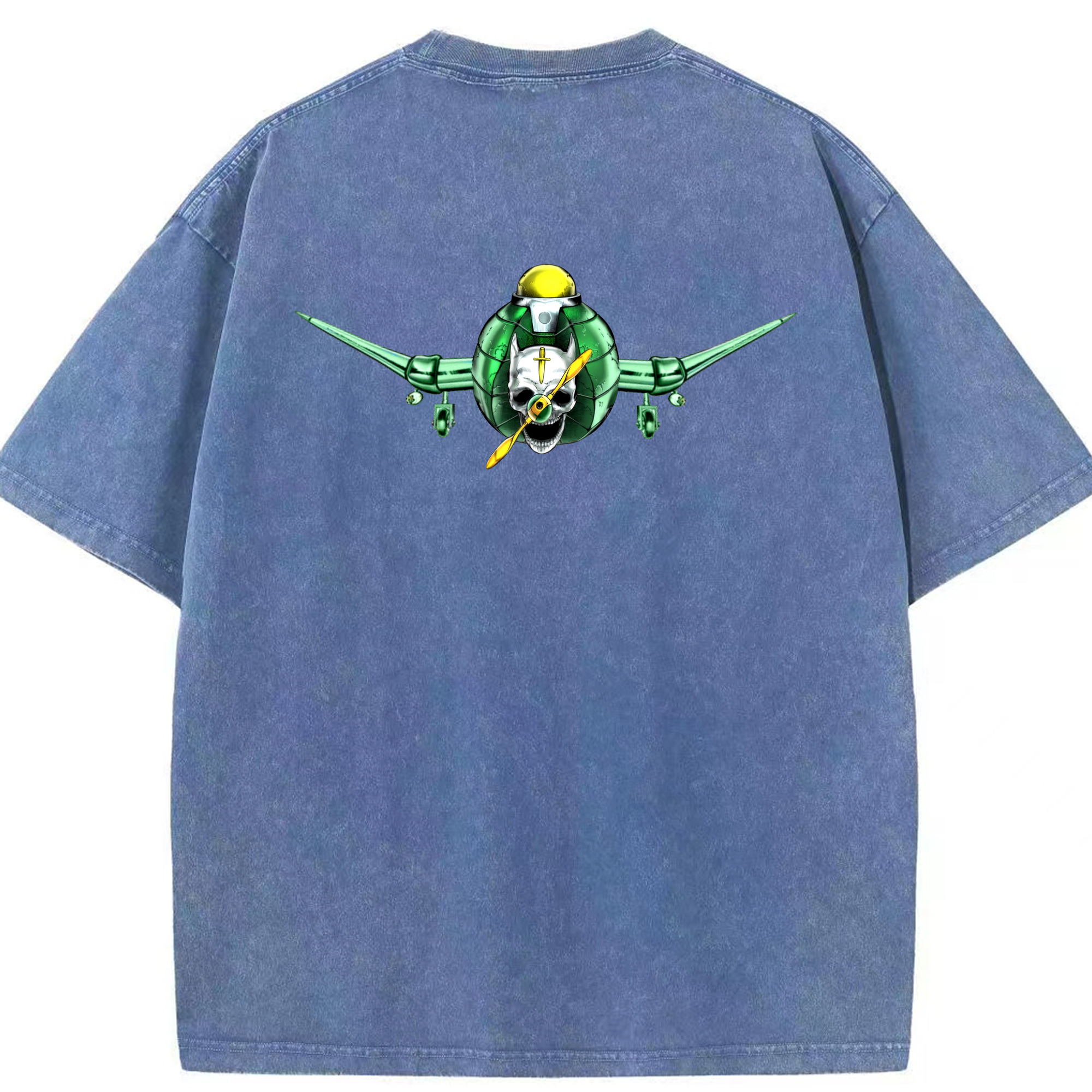（画像用） ジョジョの奇妙な冒険 ナランチャ?ギルガ JoJo's Bizarre Adventure Narancia Ghirga 綿100% ヴィンテージ風 半袖Tシャツ（背面プリント）
